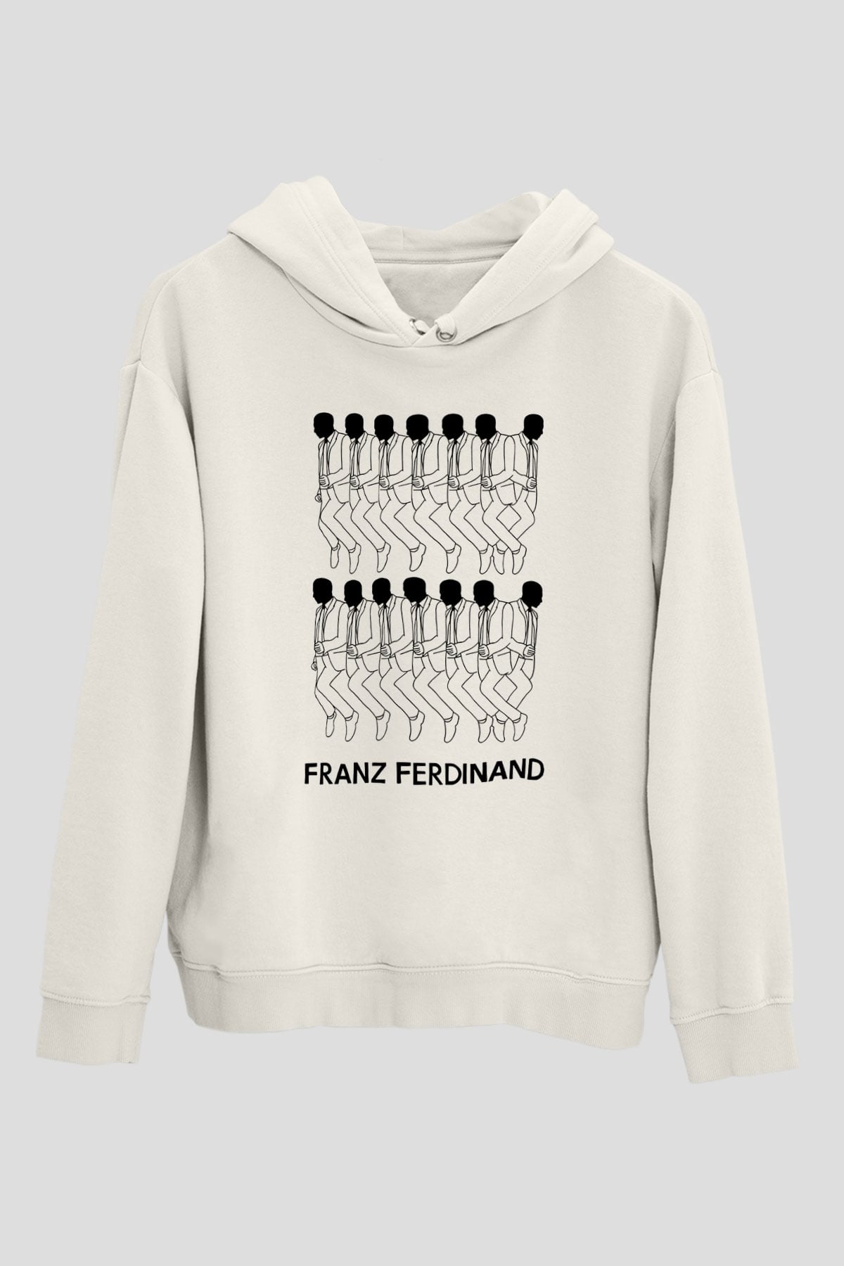 Franz Ferdinand Beyaz Unisex Kapşonlu Sweatshirt