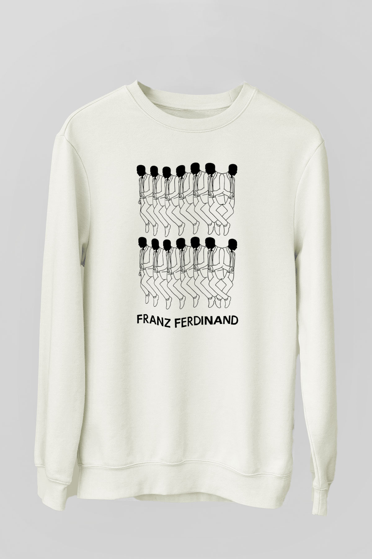Franz Ferdinand Beyaz Unisex Sweatshirt