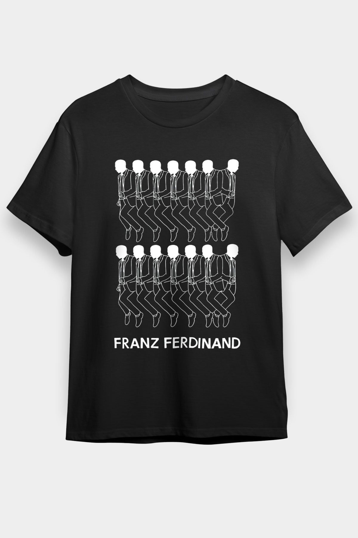 Franz Ferdinand Siyah Unisex Tişört T-Shirt - TişörtFabrikası