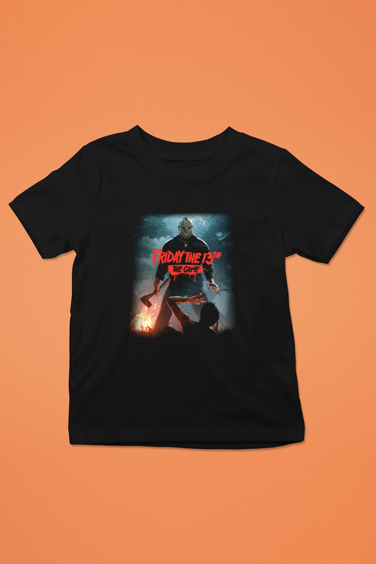 Friday the 13th 13.Cuma Baskılı Siyah Unisex Çocuk Tişört