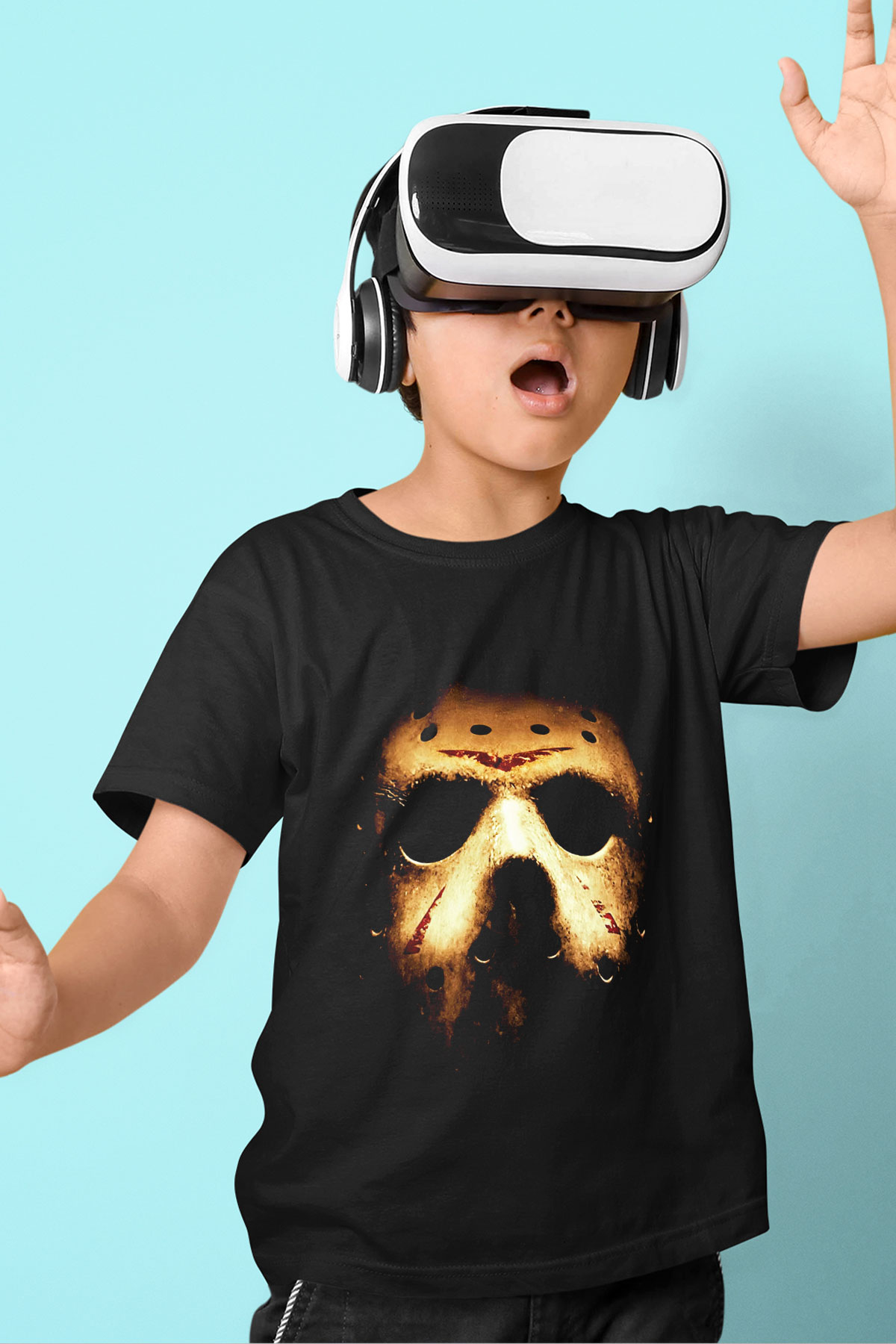 Friday the 13th 13.Cuma Baskılı Siyah Unisex Çocuk Tişört