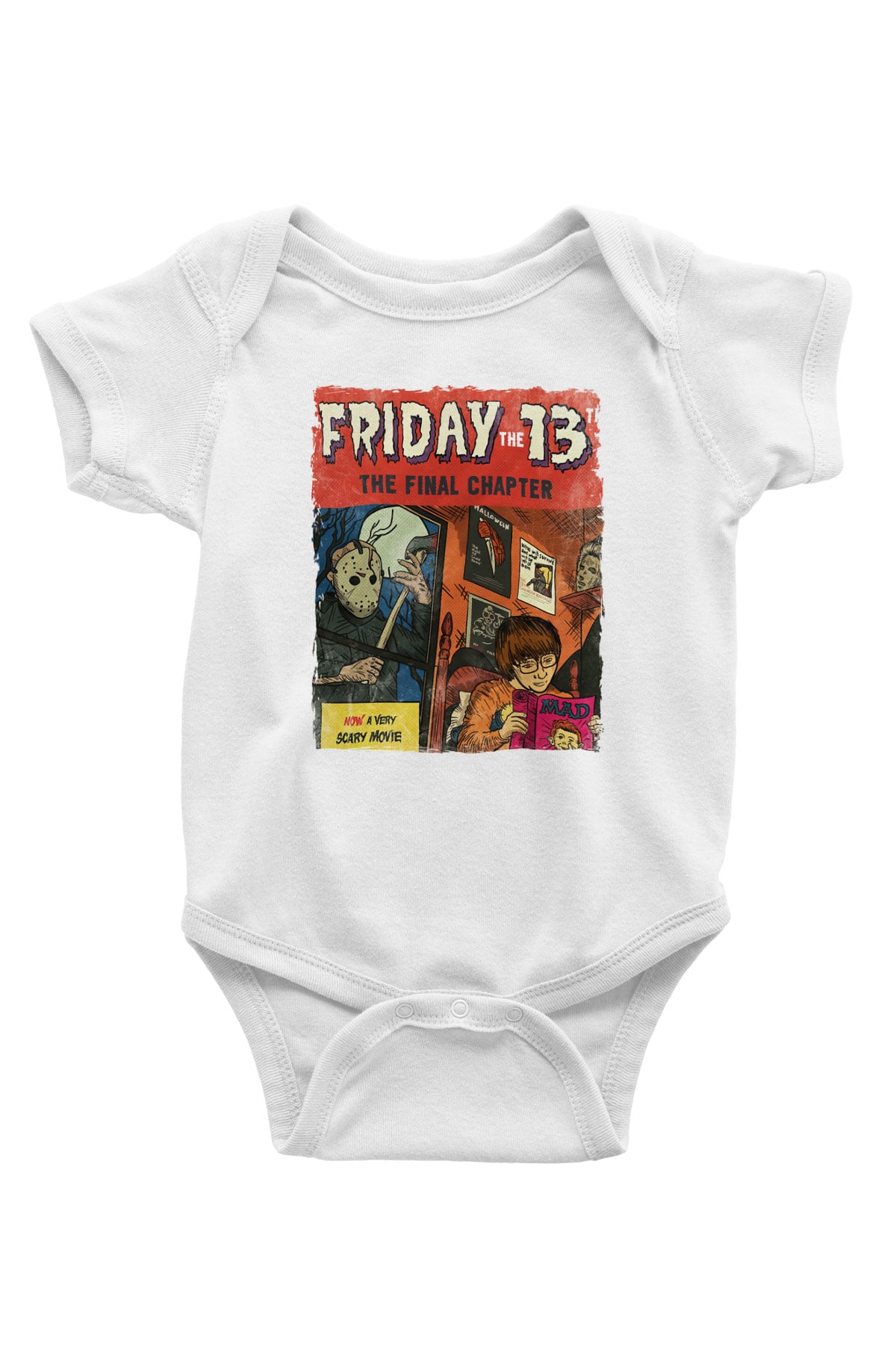 Friday the 13th 13.Cuma Beyaz Bebek Body - Zıbın