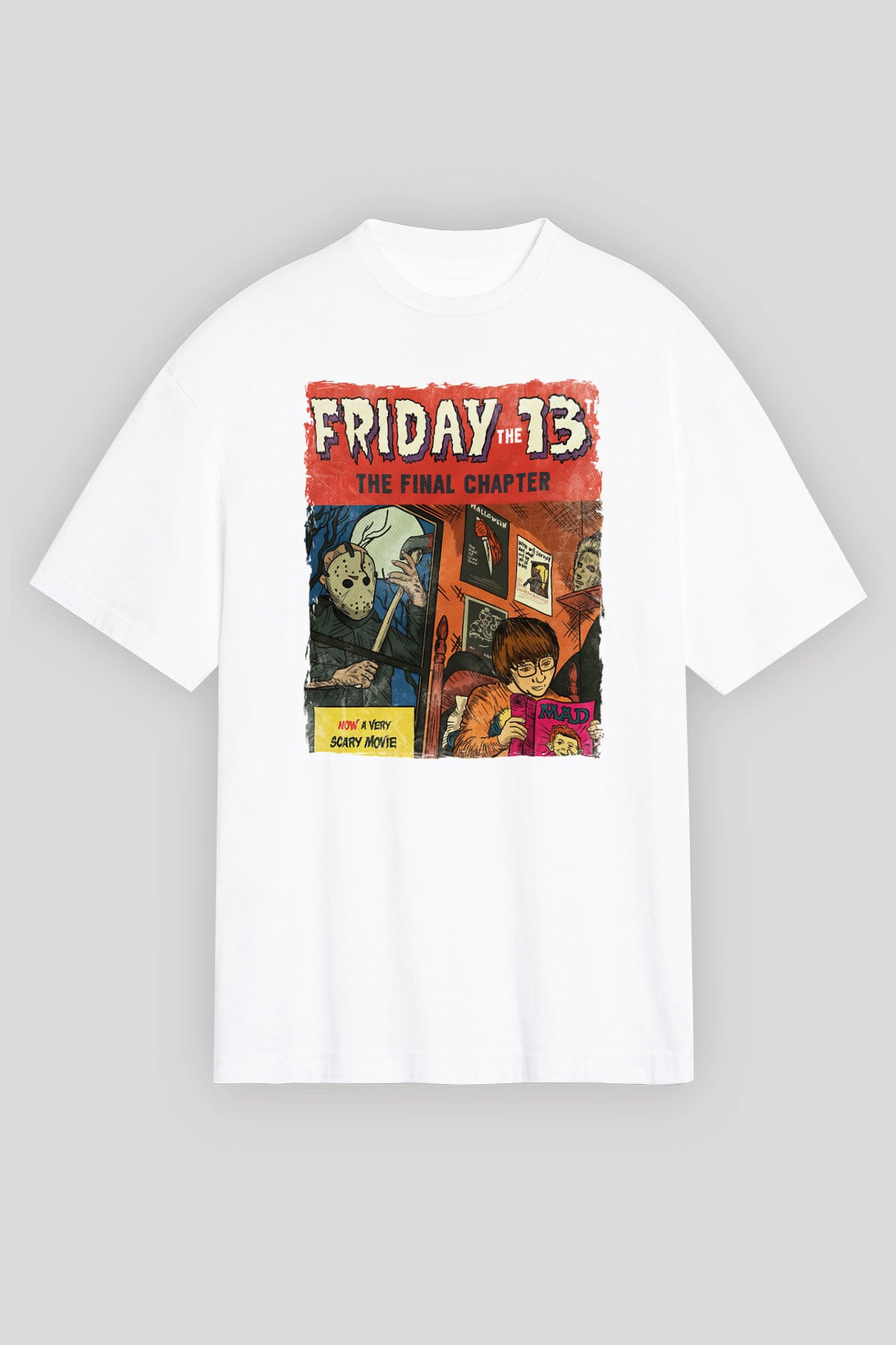 Friday the 13th 13.Cuma Beyaz Unisex Tişört