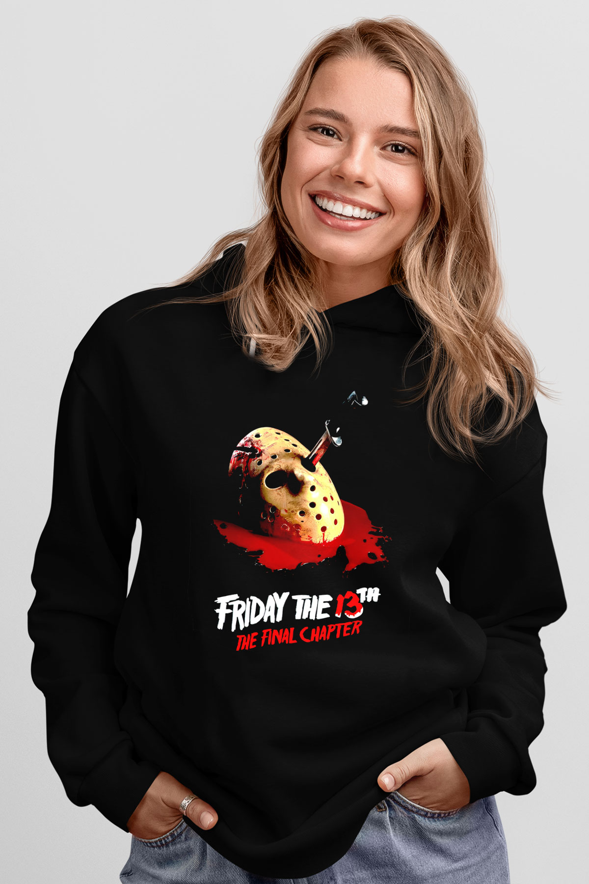 Friday the 13th 13.Cuma Siyah Unisex Hoodie