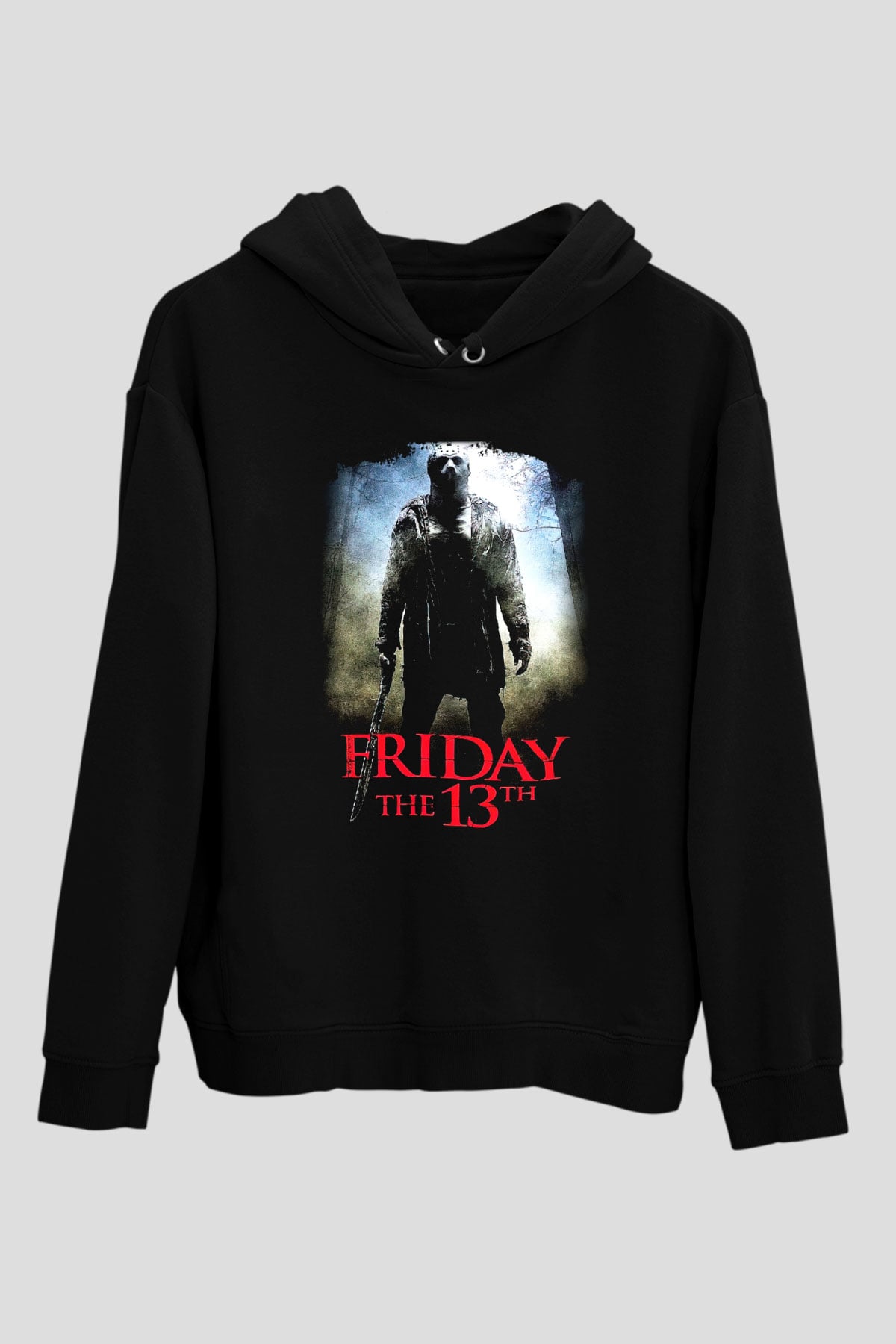 Friday the 13th 13.Cuma Siyah Unisex Kapüşonlu Sweatshirt