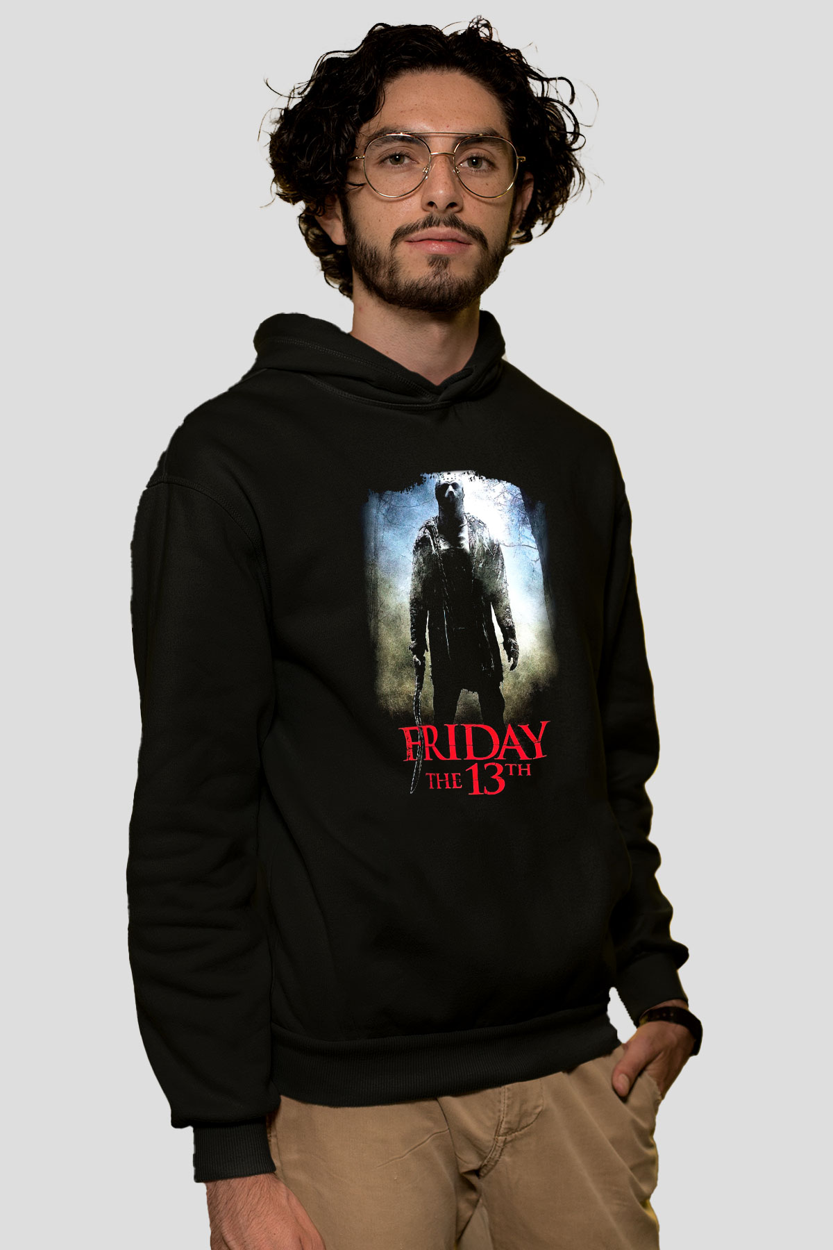 Friday the 13th 13.Cuma Siyah Unisex Kapüşonlu Sweatshirt