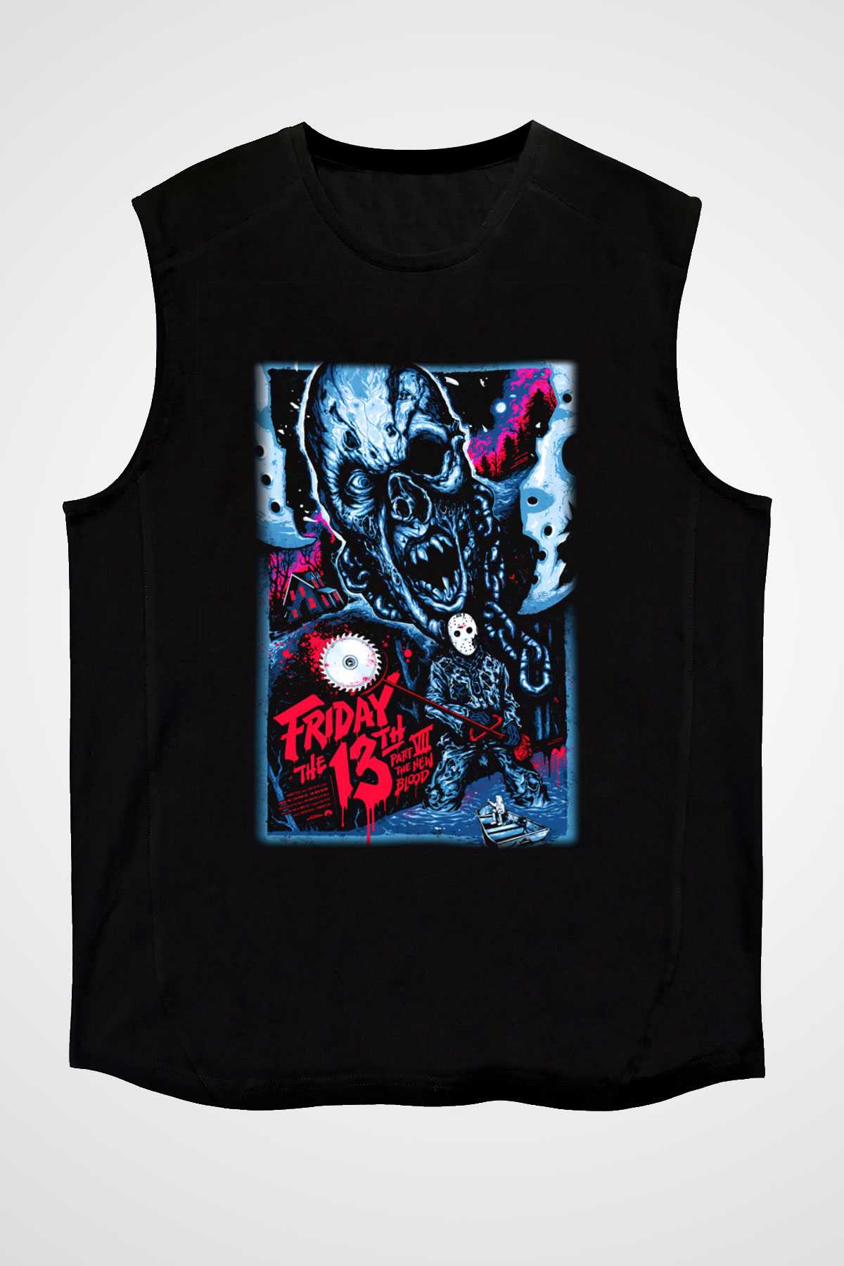 Friday the 13th 13.Cuma Siyah Unisex Kolsuz Tişört