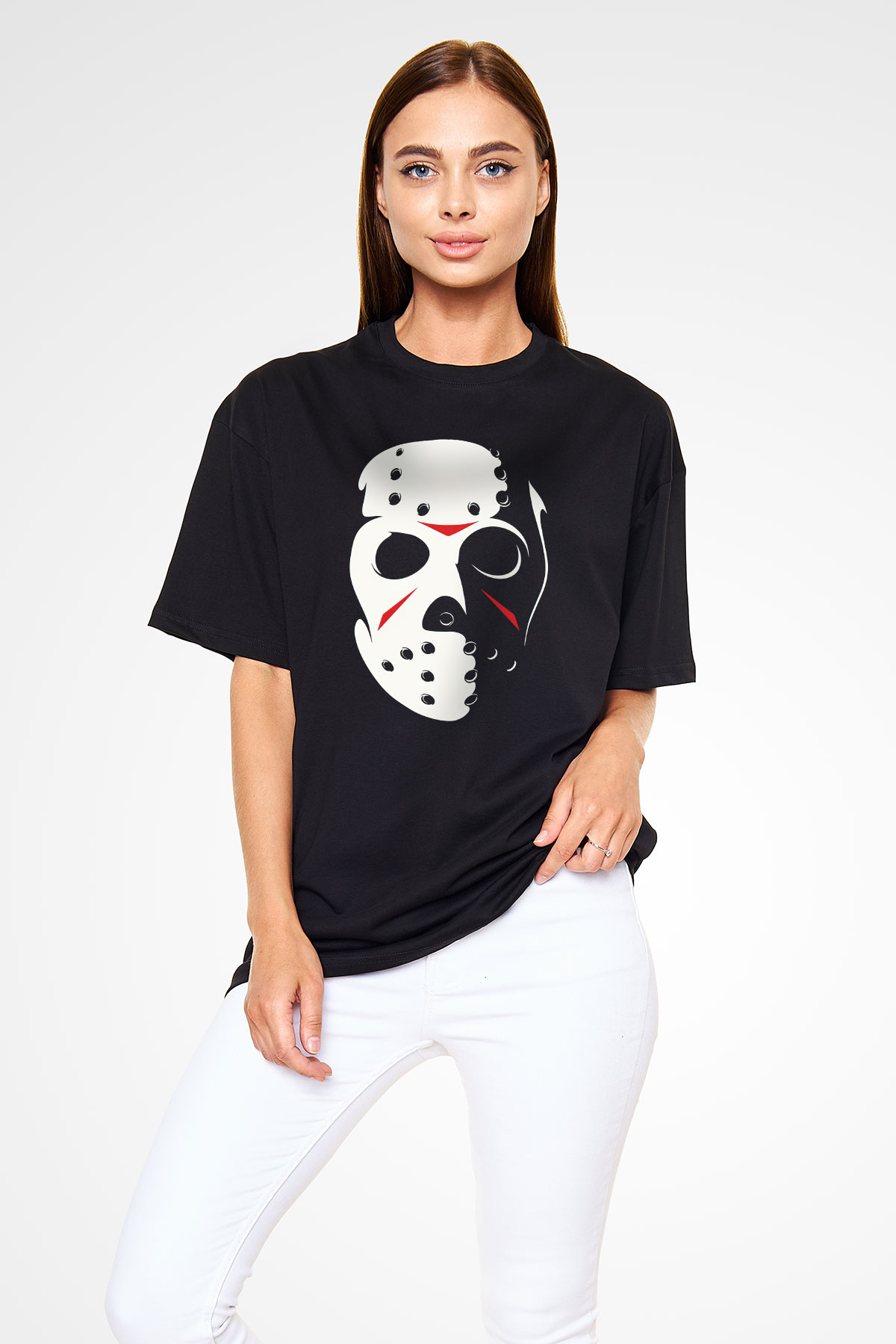Friday the 13th 13.Cuma Siyah Unisex Oversize Tişört