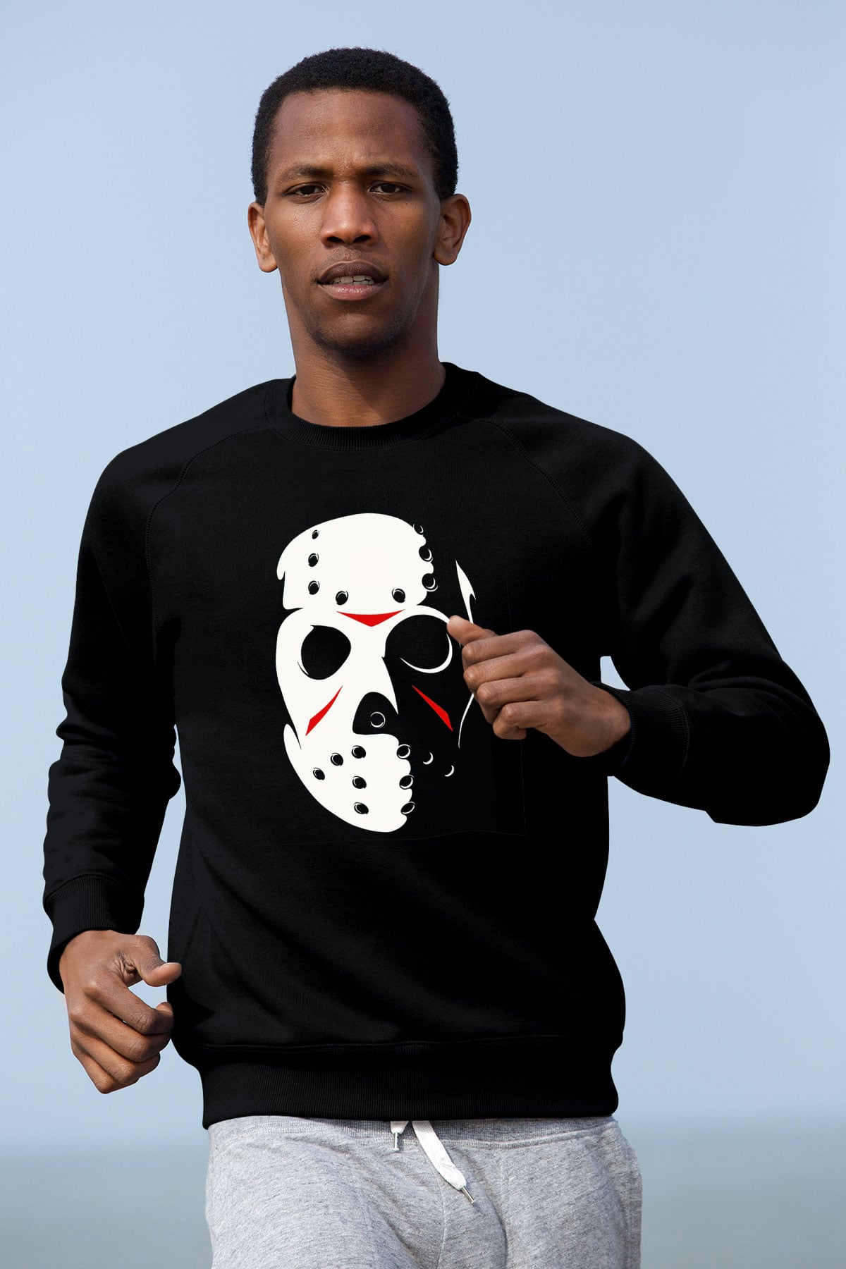 Friday the 13th 13.Cuma Siyah Unisex Sweatshirt