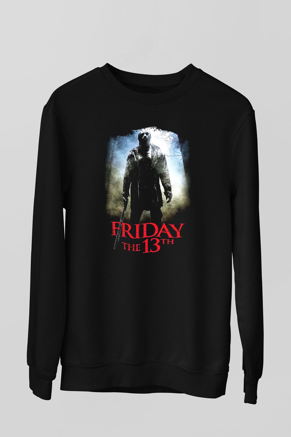Friday the 13th 13.Cuma Siyah Unisex Sweatshirt