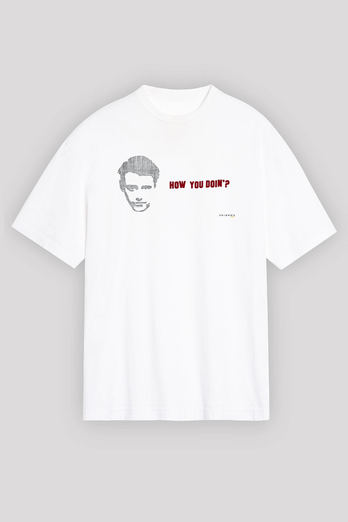 Friends Beyaz Unisex Oversize Tişört