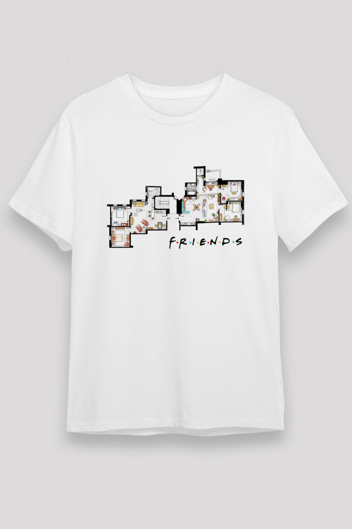 Friends Beyaz Unisex Tişört
