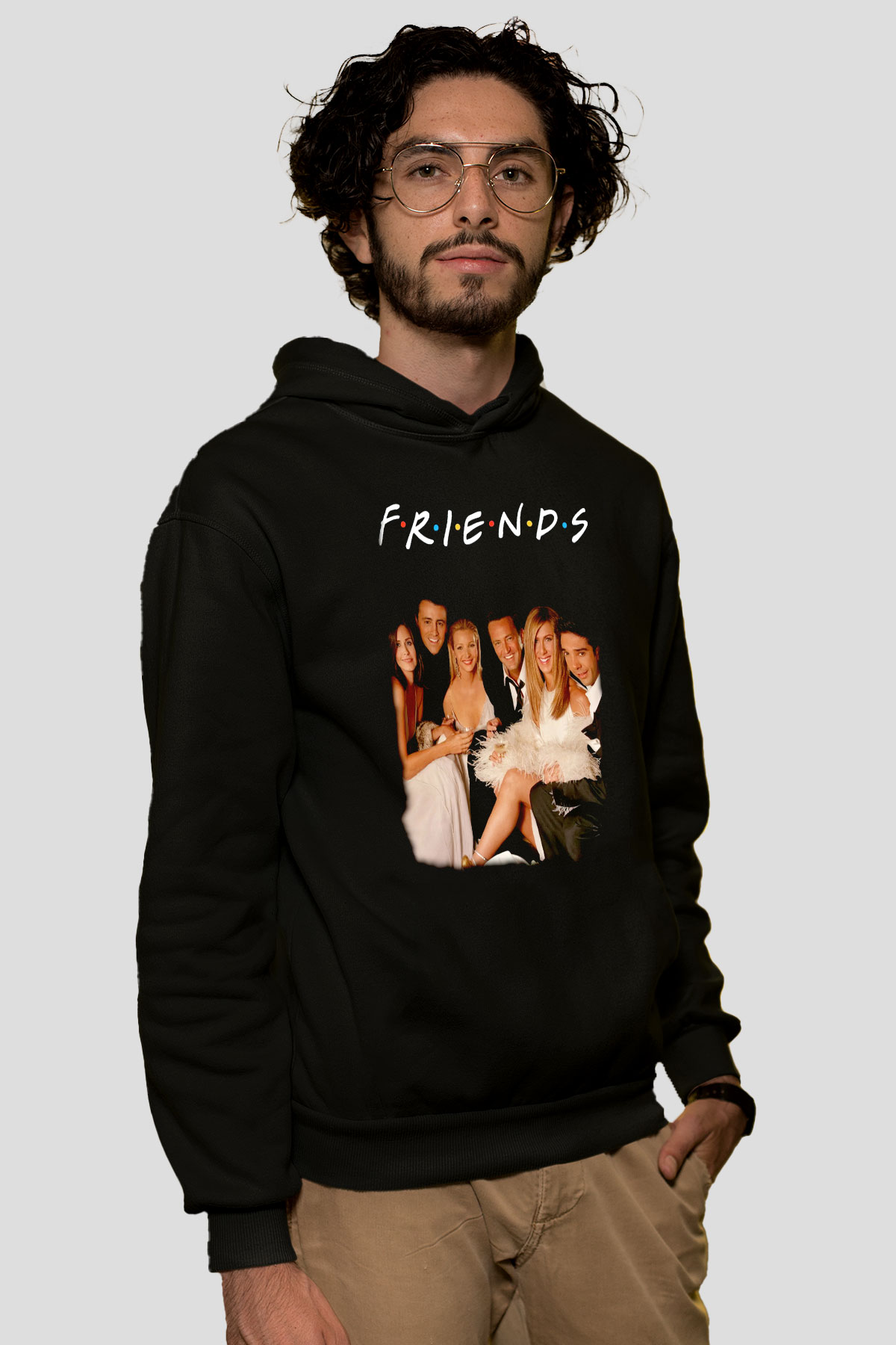 Friends Siyah Unisex Hoodie