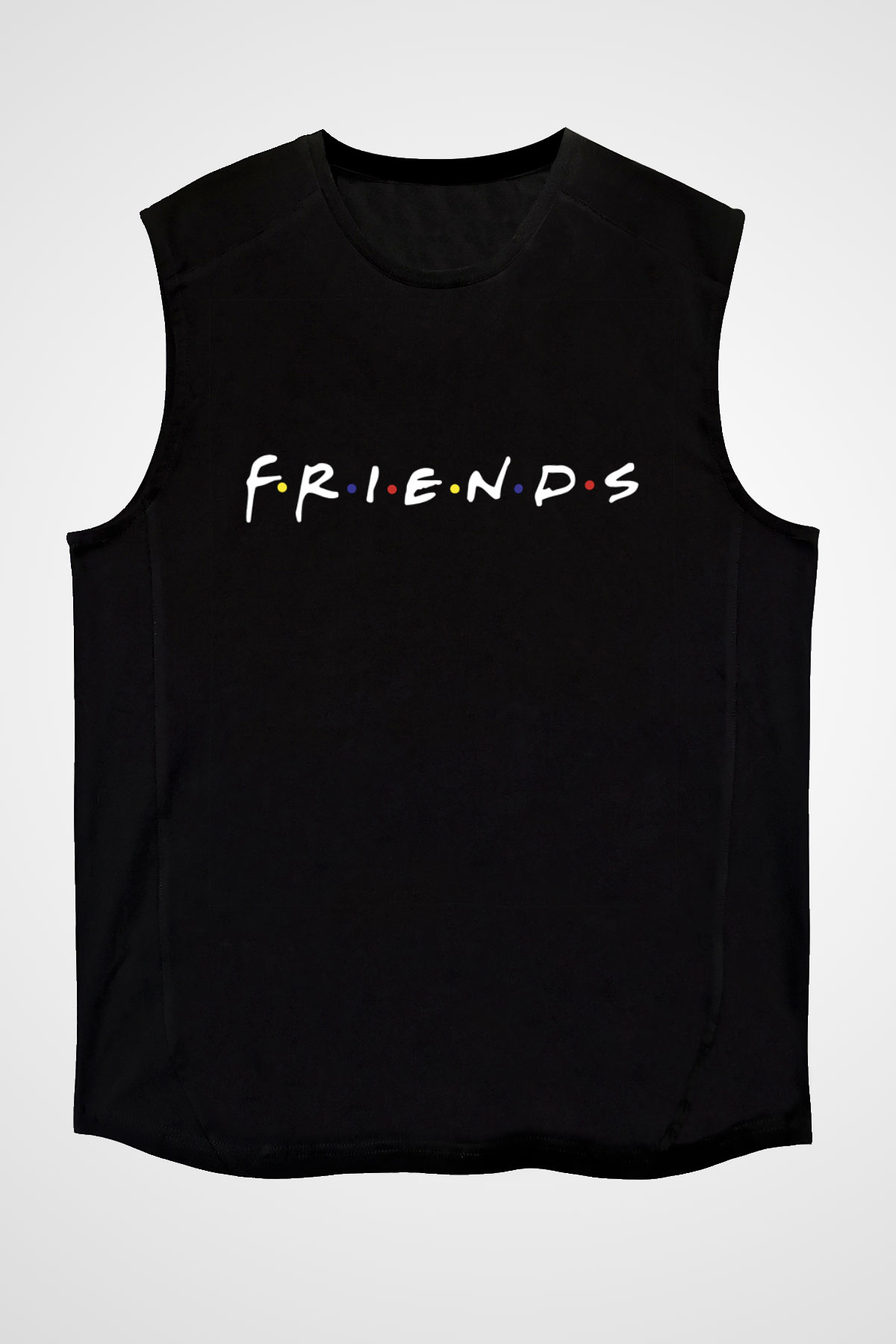 Friends Siyah Unisex Kolsuz Tişört