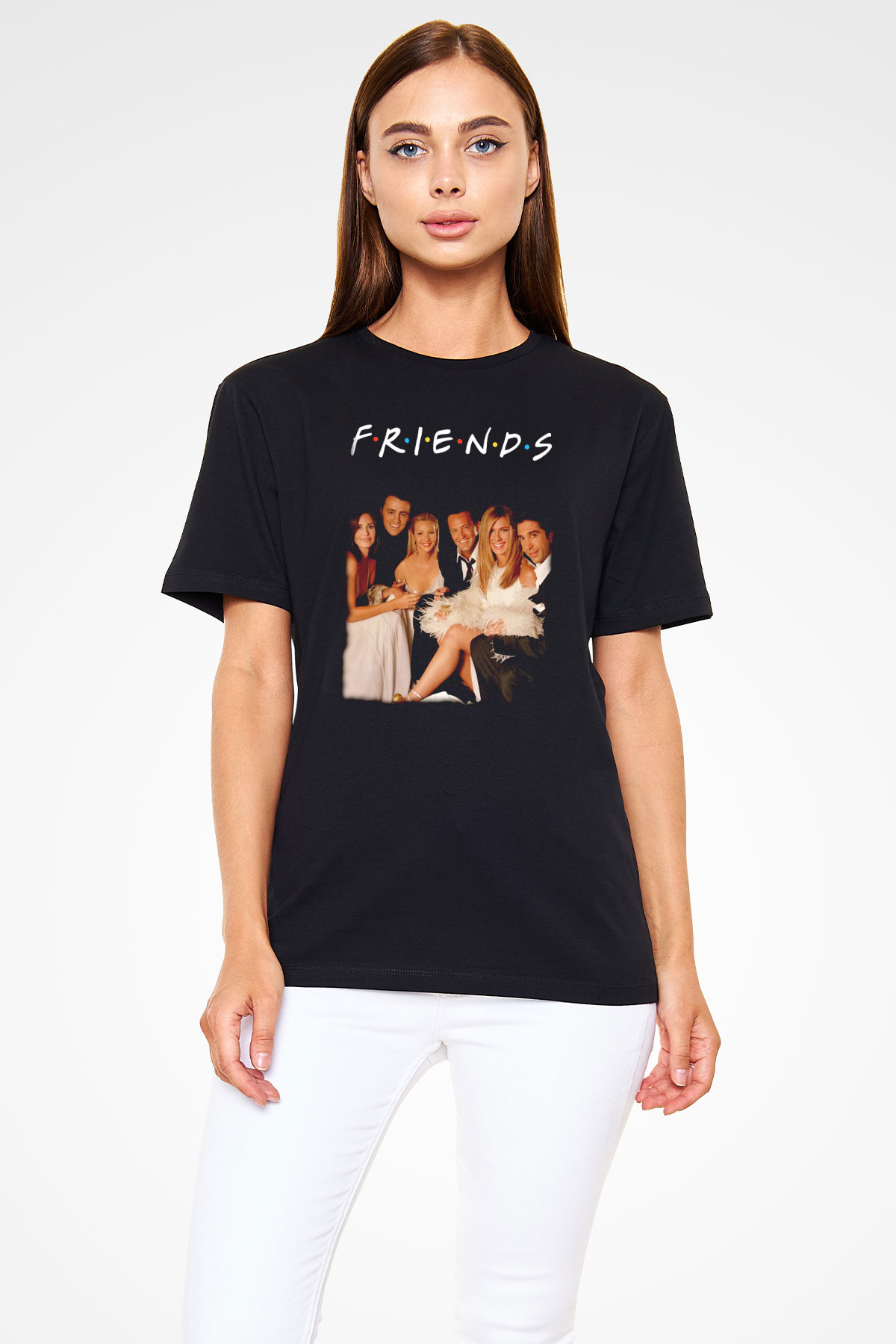 Friends Siyah Unisex Tişört