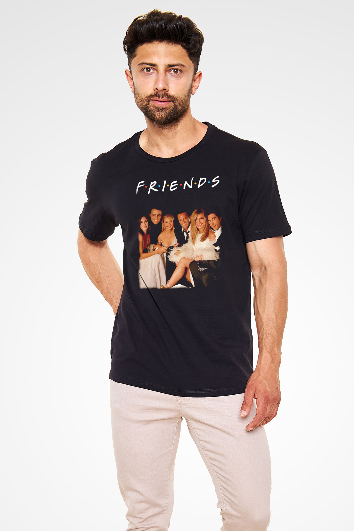 Friends Siyah Unisex Tişört