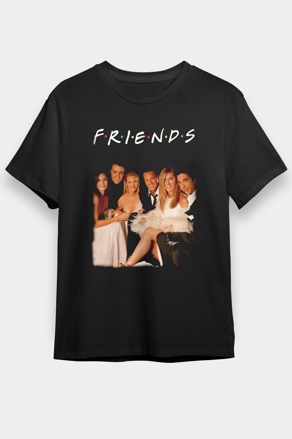 Friends Siyah Unisex Tişört