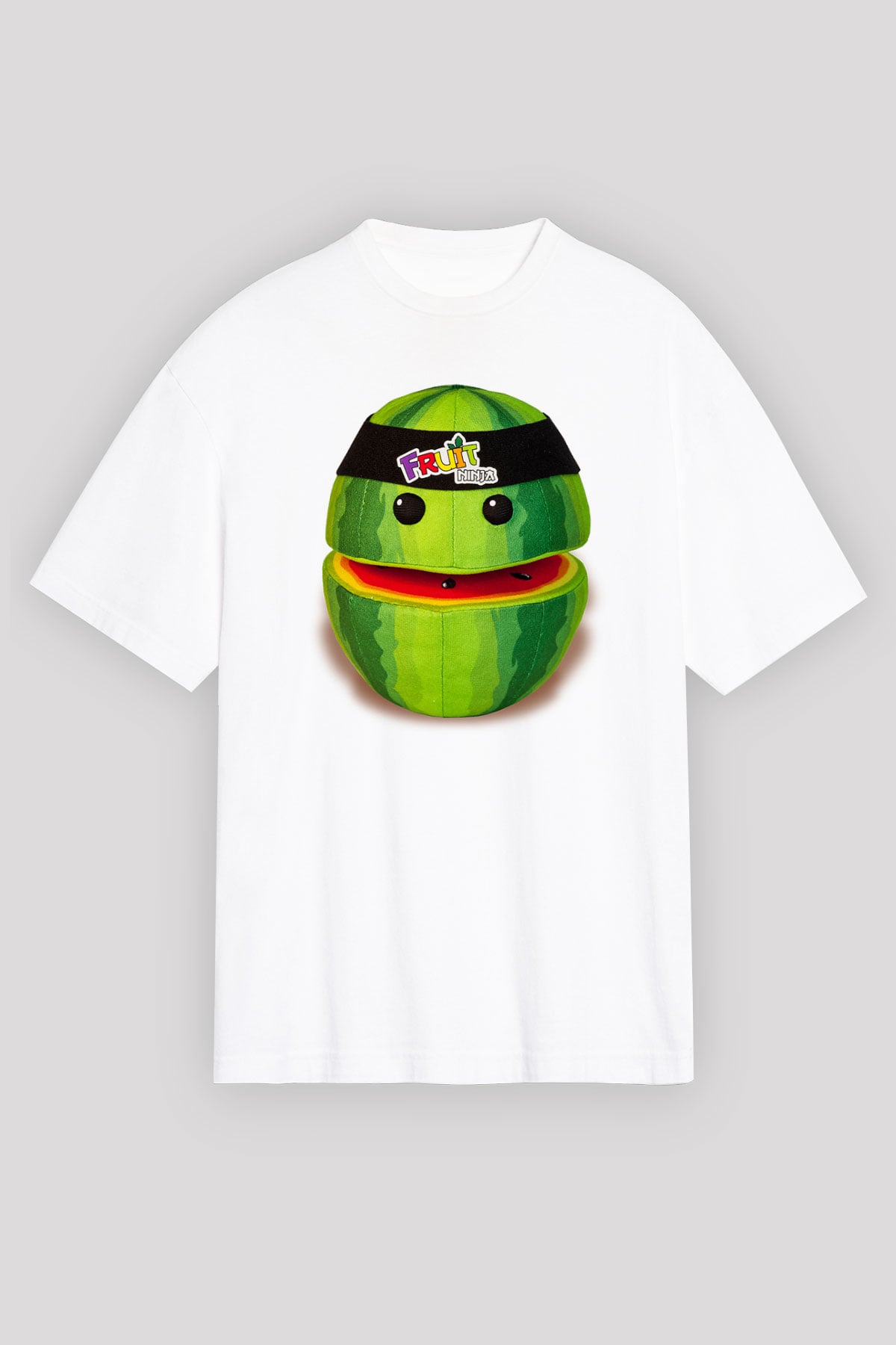 Fruit Ninja Beyaz Unisex Oversize Tişört T-Shirt