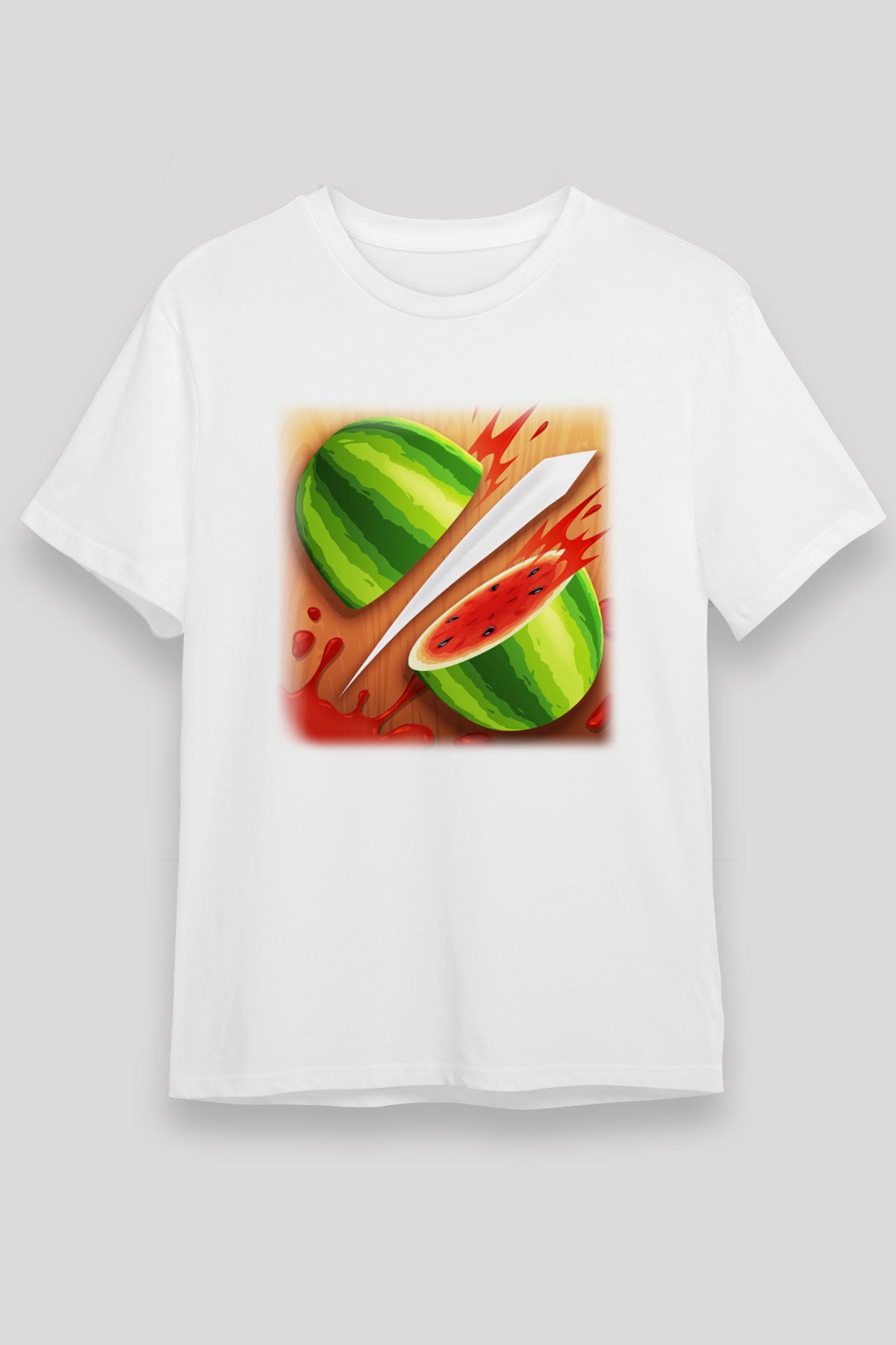 Fruit Ninja Beyaz Unisex Tişört T-Shirt