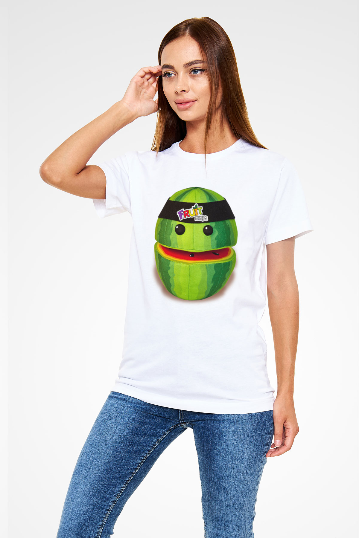 Fruit Ninja Beyaz Unisex Tişört T-Shirt