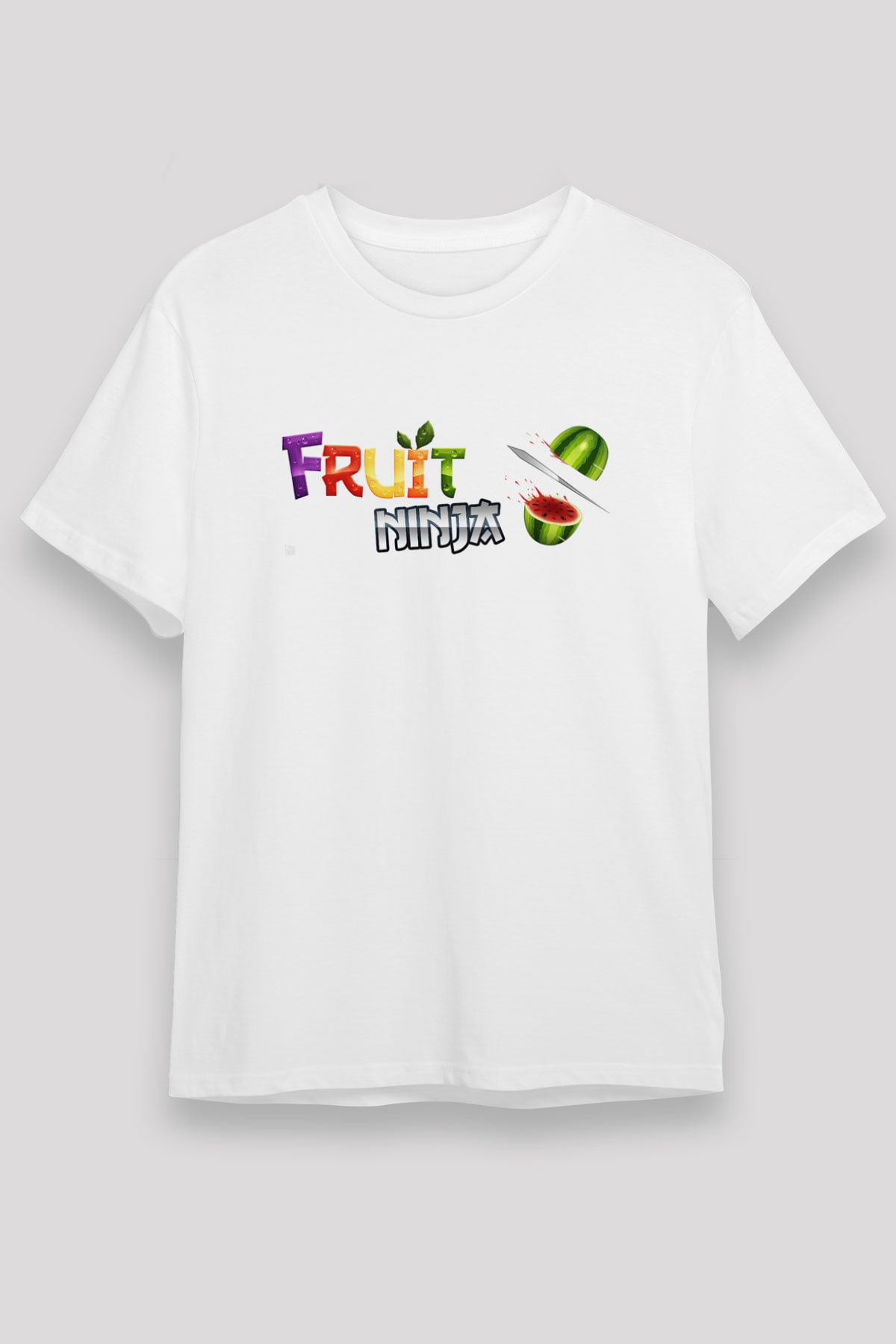 Fruit Ninja Beyaz Unisex Tişört T-Shirt