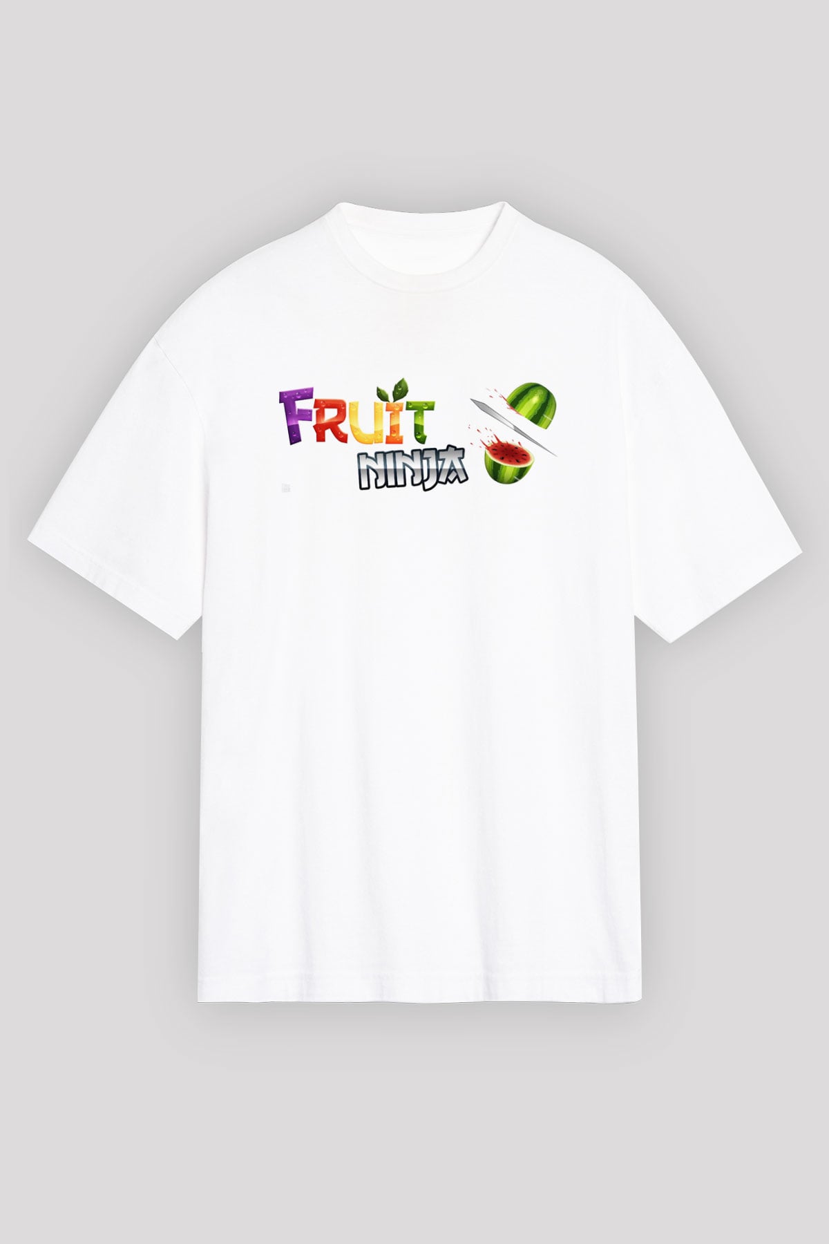 Fruit Ninja Beyaz Unisex Tişört T-Shirt