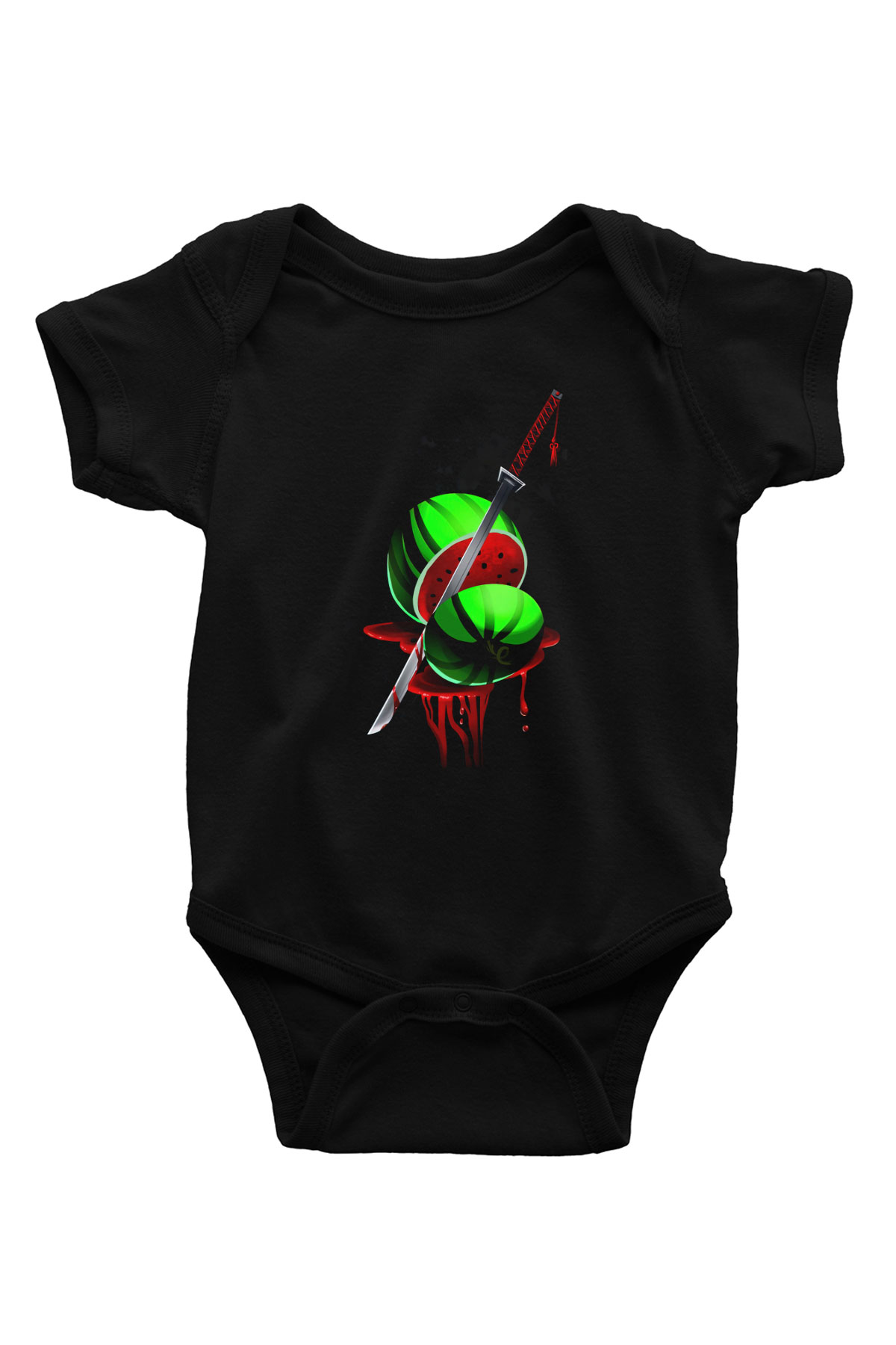 Fruit Ninja Siyah Bebek Body - Zıbın