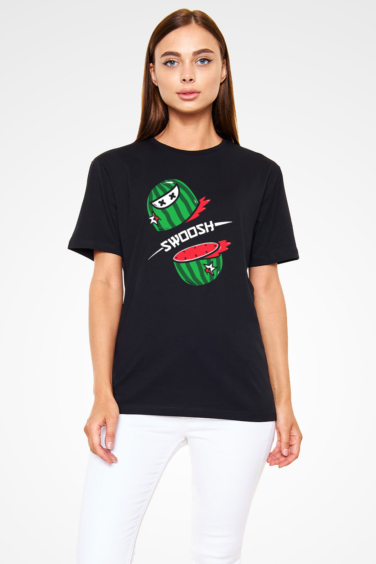 Fruit Ninja Siyah Unisex Tişört T-Shirt