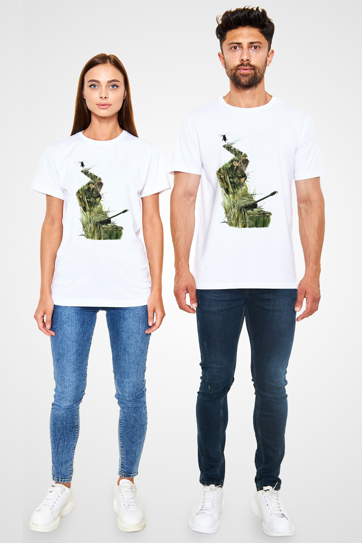 Full Metal Jacket Baskılı Beyaz Unisex Tişört