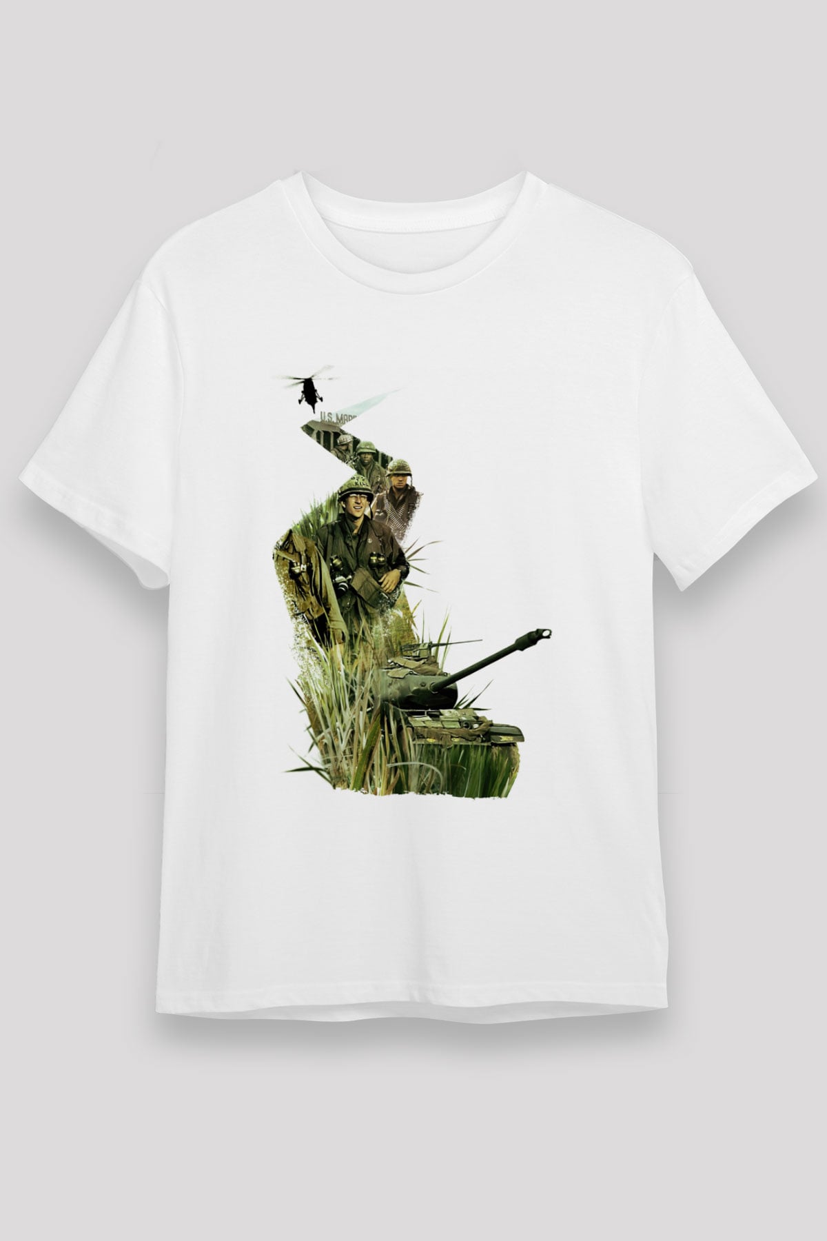 Full Metal Jacket Baskılı Beyaz Unisex Tişört