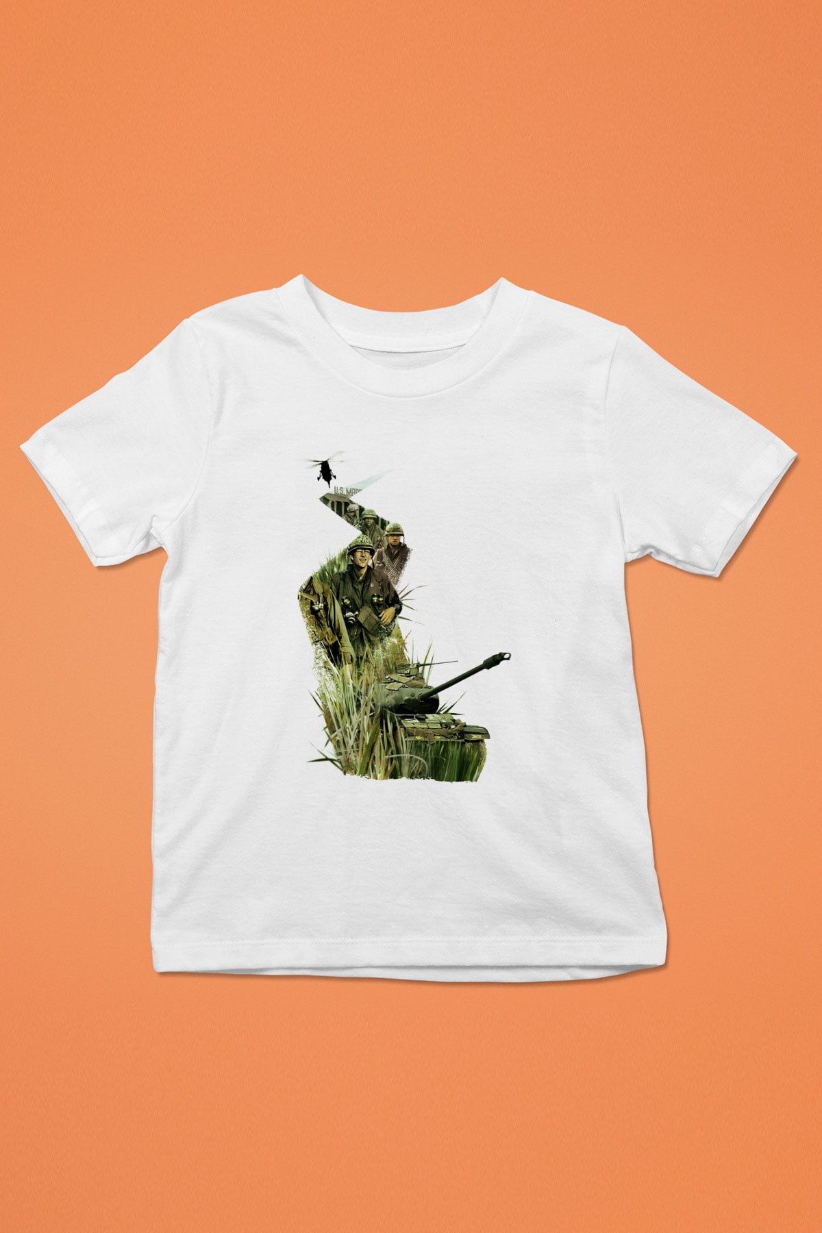Full Metal Jacket Baskılı Beyaz Unisex Çocuk Tişört