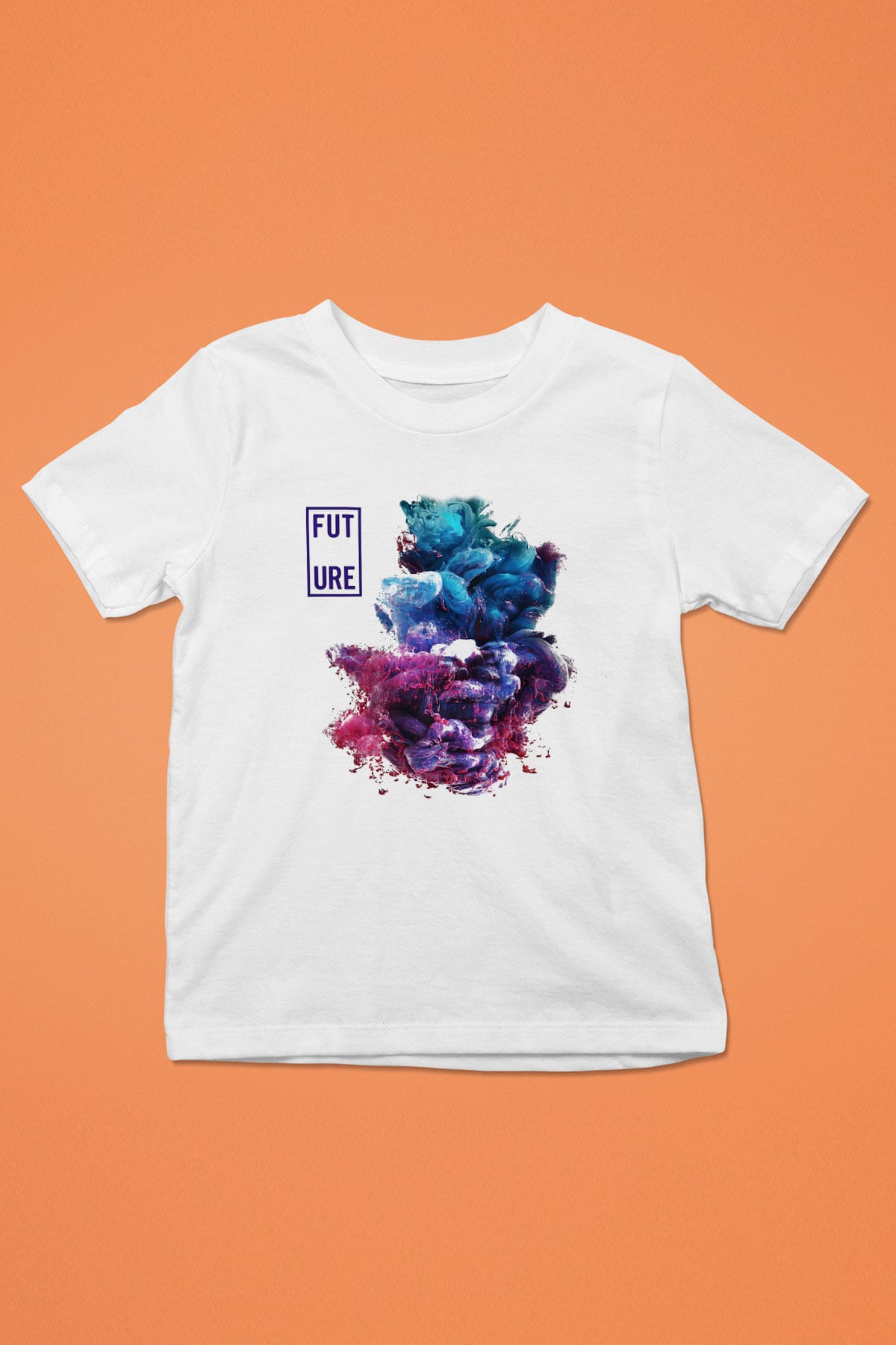 Future Baskılı Beyaz Unisex Çocuk Tişört