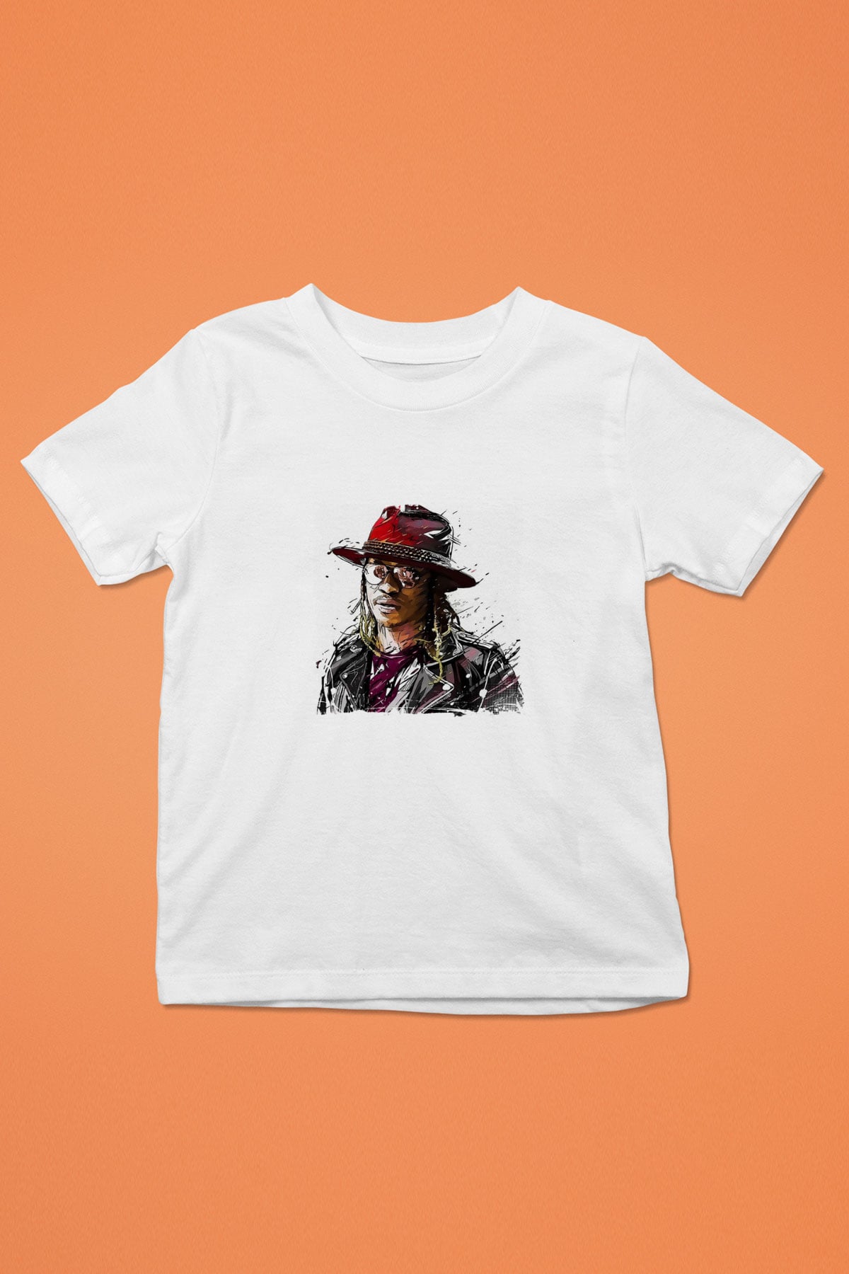 Future Baskılı Unisex Beyaz Çocuk Tişört