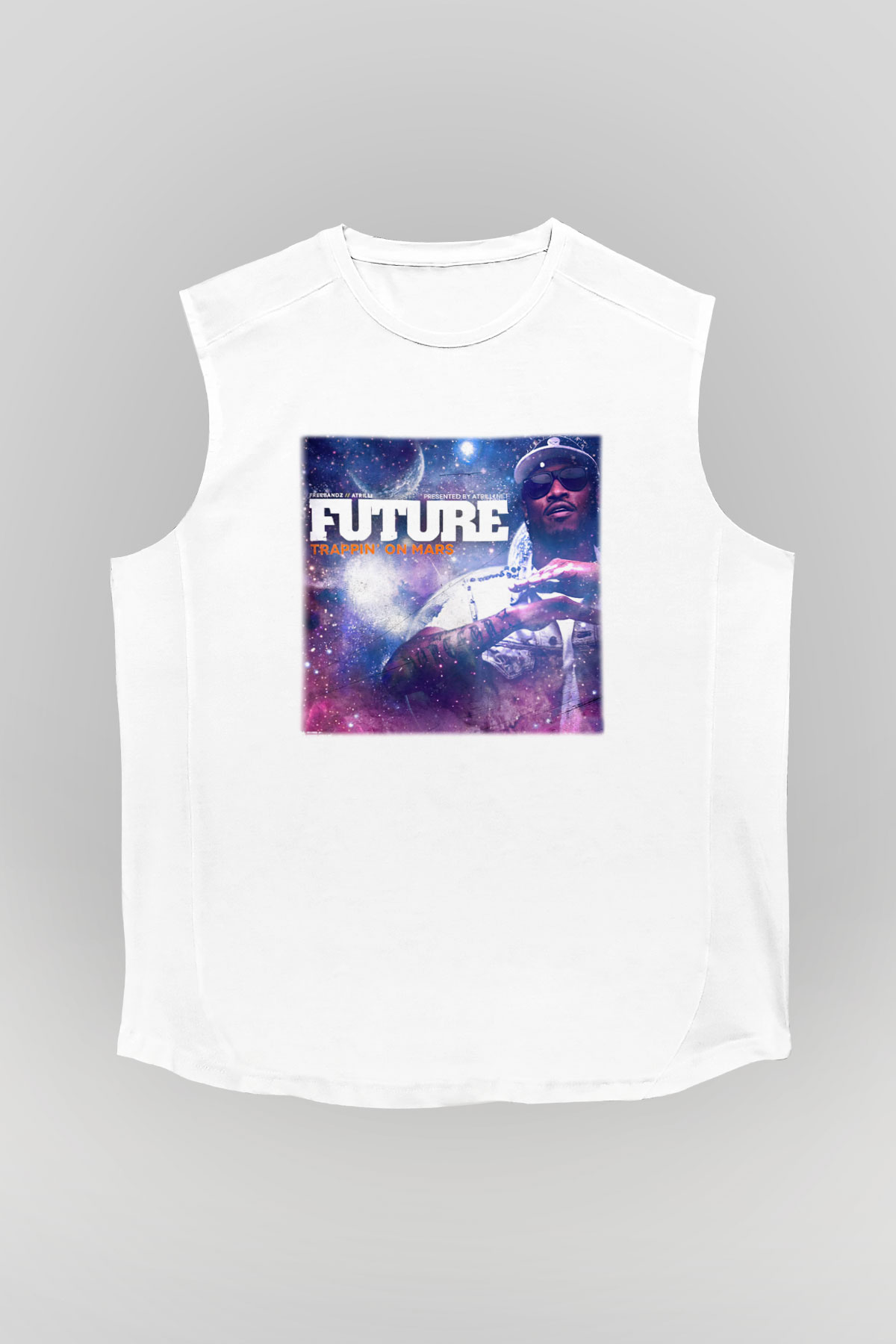 Future Beyaz Unisex Kolsuz Tişört