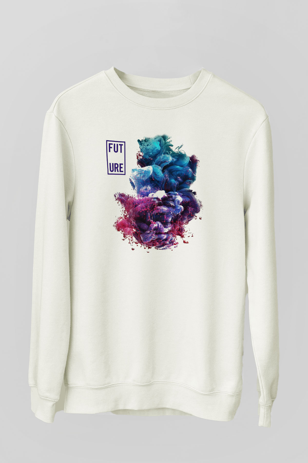 Future Beyaz Unisex Sweatshirt