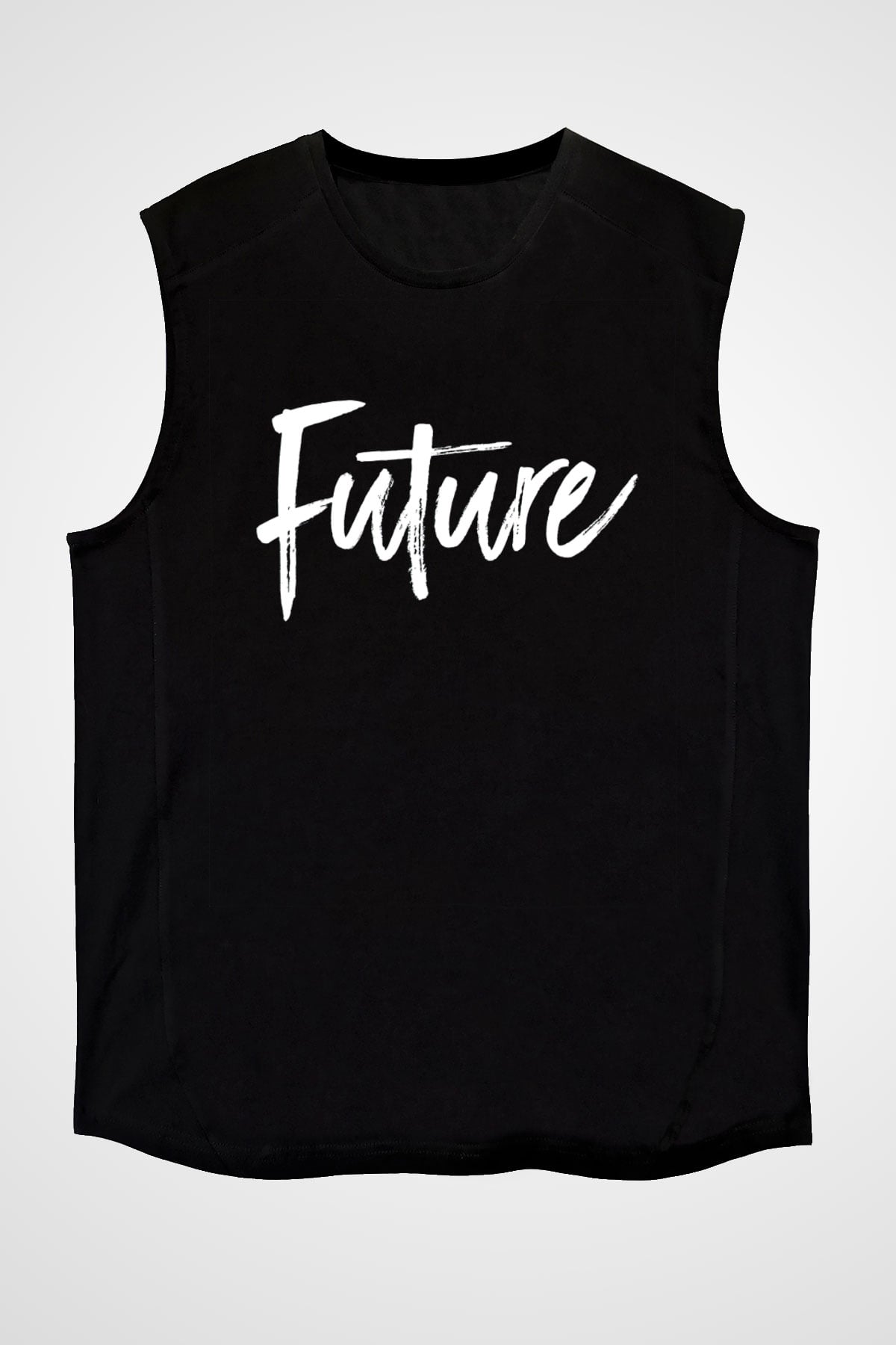 Future Siyah Unisex Kolsuz Tişört