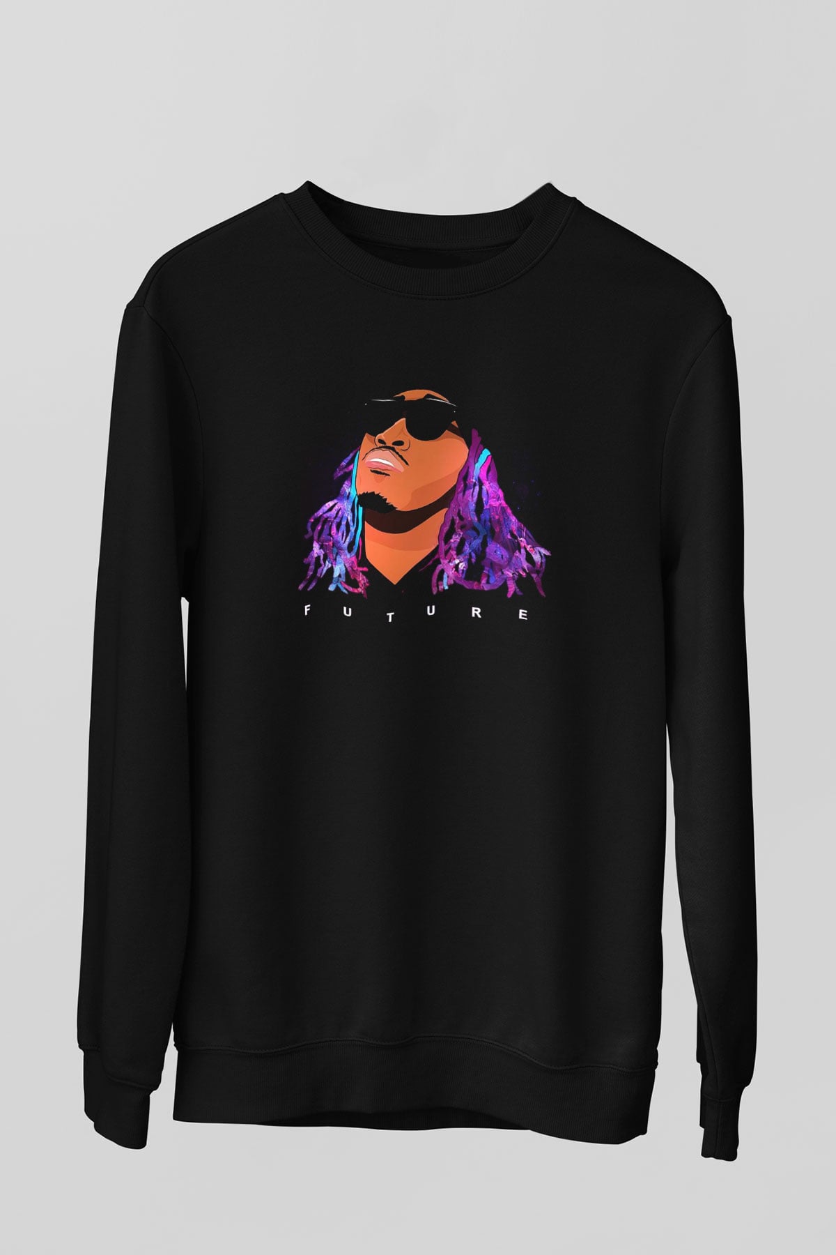 Future Siyah Unisex Sweatshirt