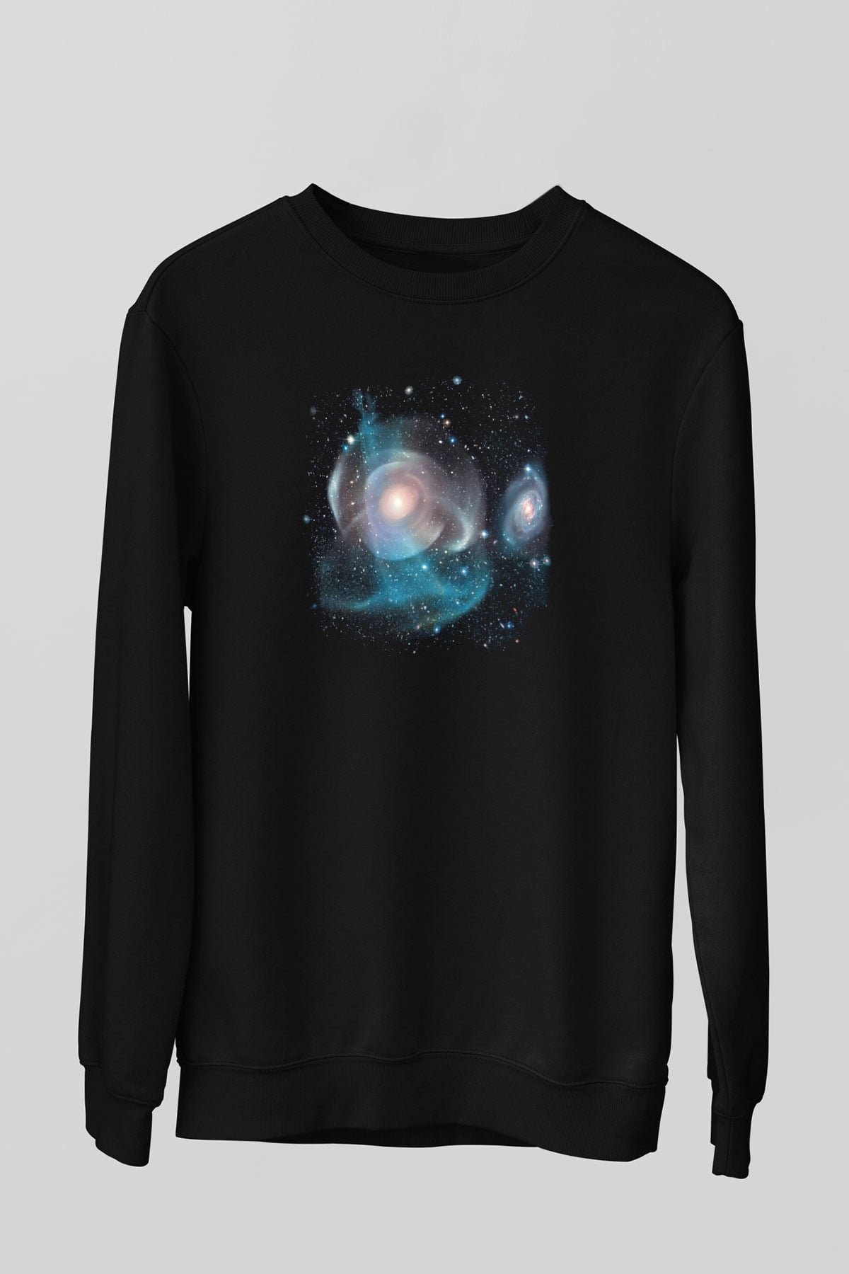 Galaksi Siyah Unisex Sweatshirt