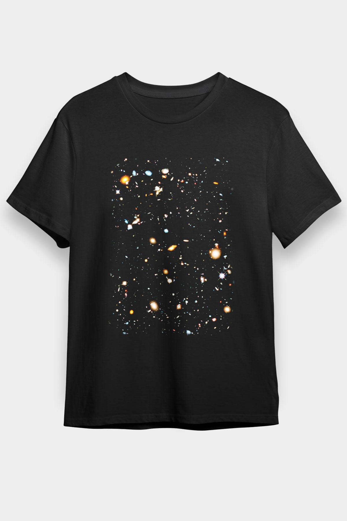Galaksi Siyah Unisex Tişört T-Shirt - TişörtFabrikası