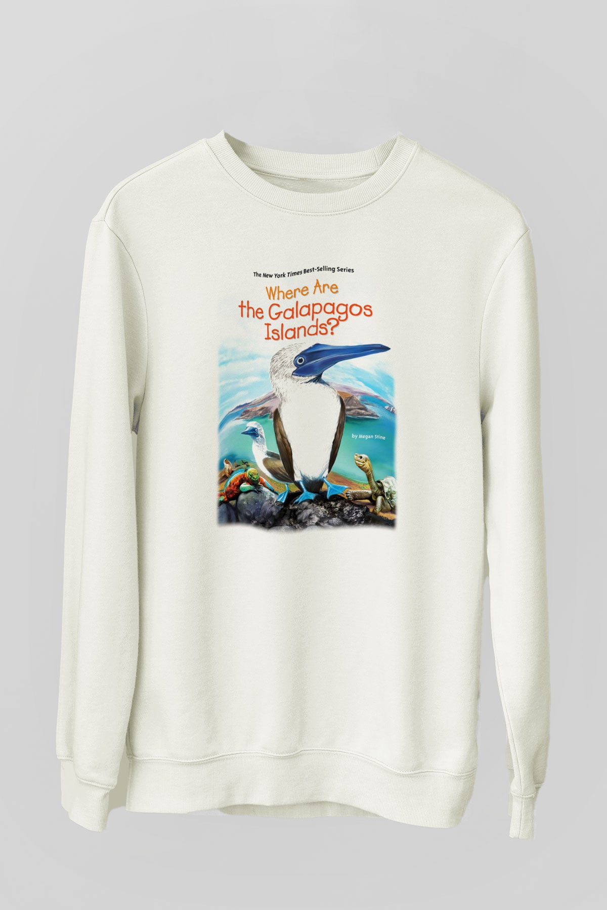 Galapagos Adaları Beyaz Unisex Sweatshirt