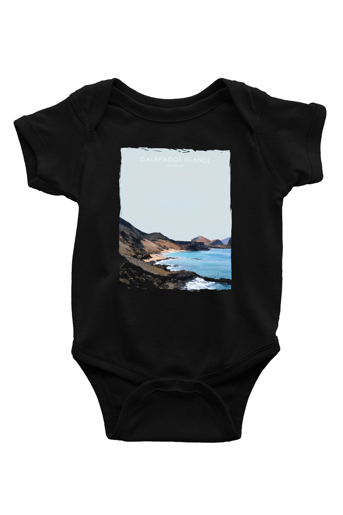 Galapagos Adaları Siyah Bebek Body - Zıbın