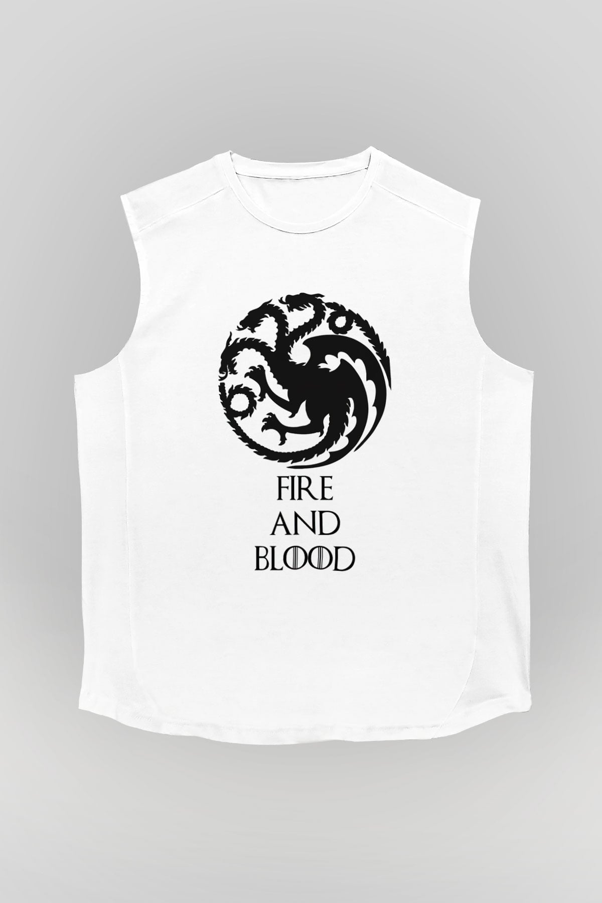 Game of Thrones Beyaz Unisex Kolsuz Tişört