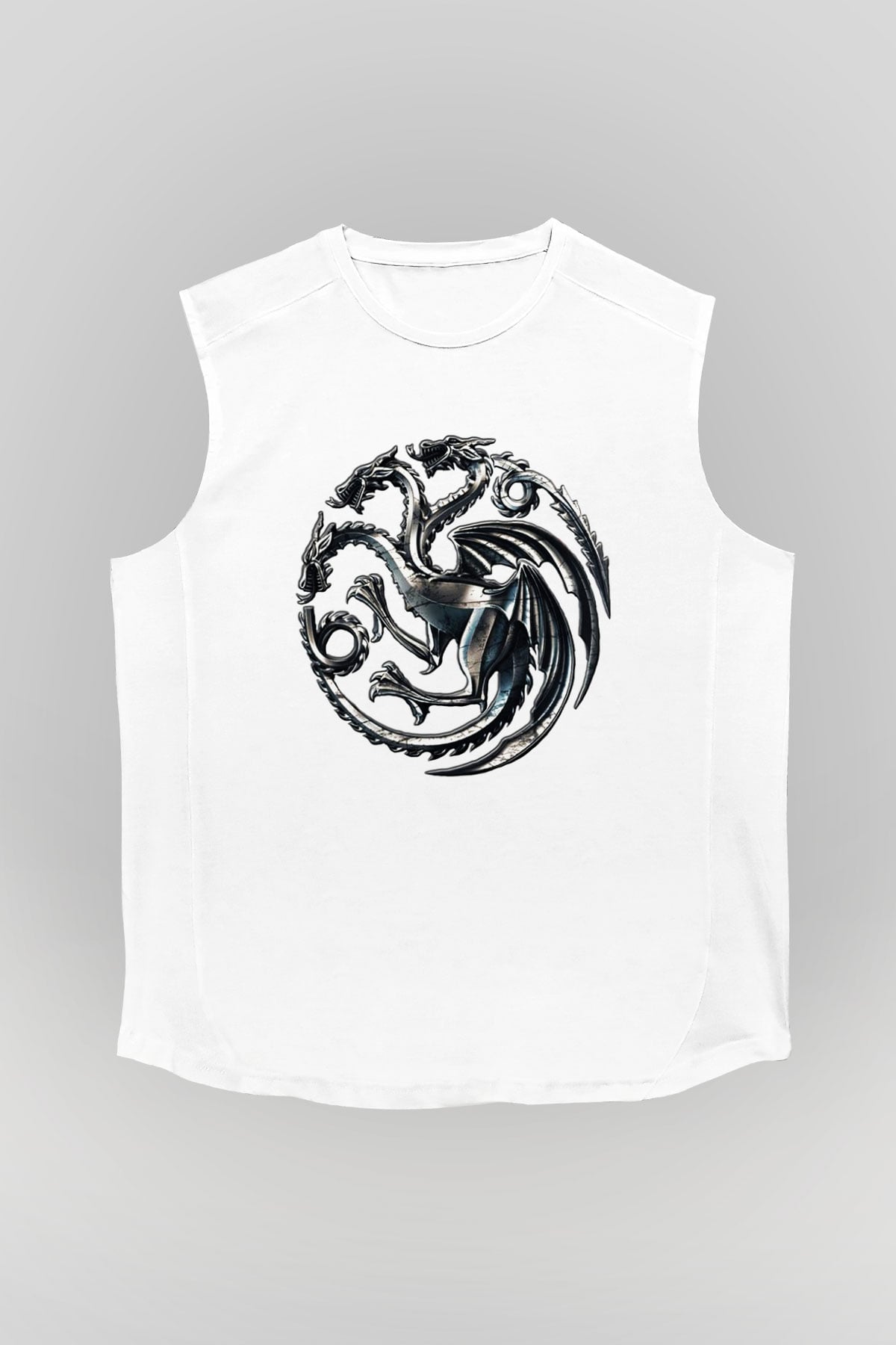 Game of Thrones Beyaz Unisex Kolsuz Tişört