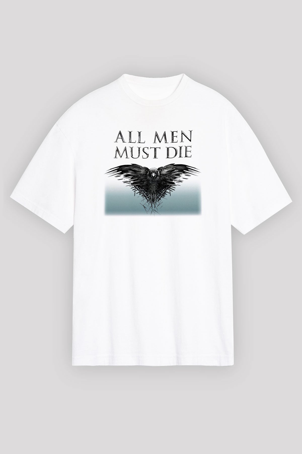 Game of Thrones Beyaz Unisex Oversize Tişört T-Shirt