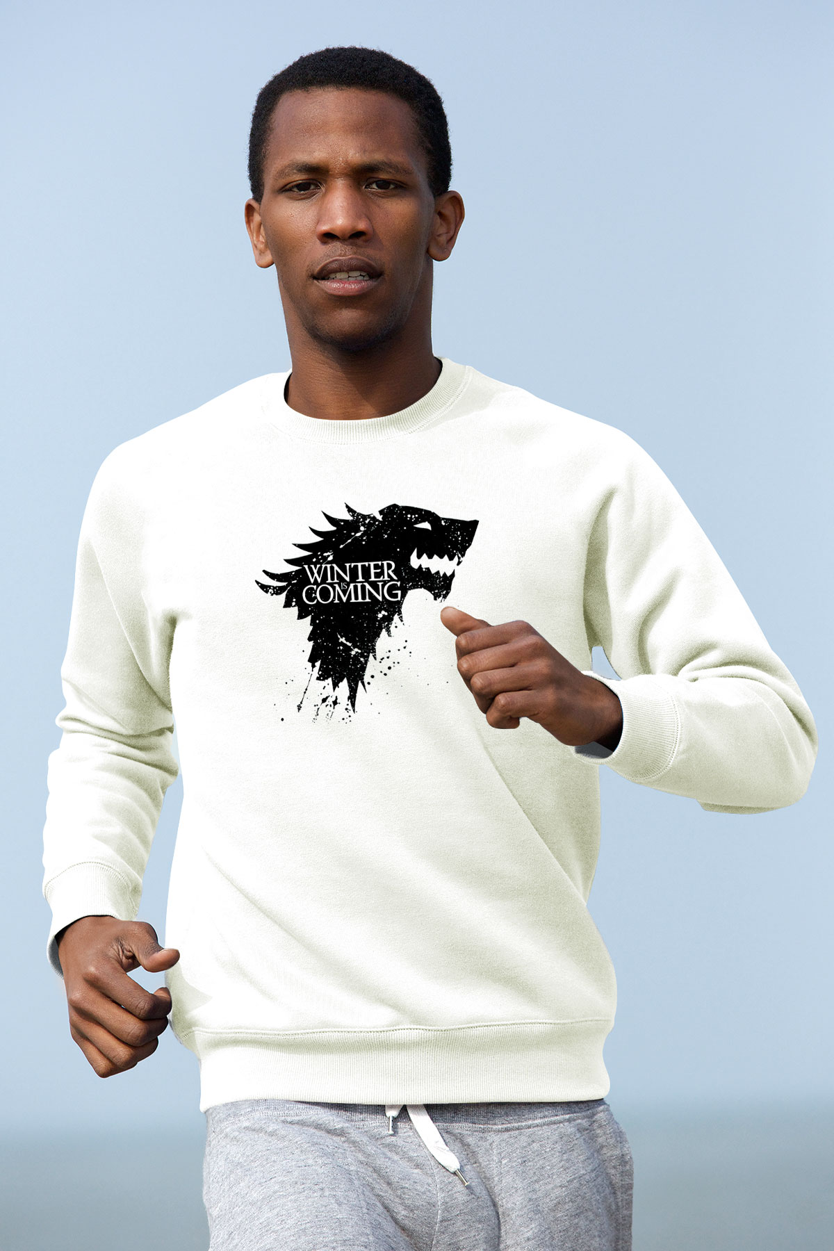 Game of Thrones Beyaz Unisex Sweatshirt