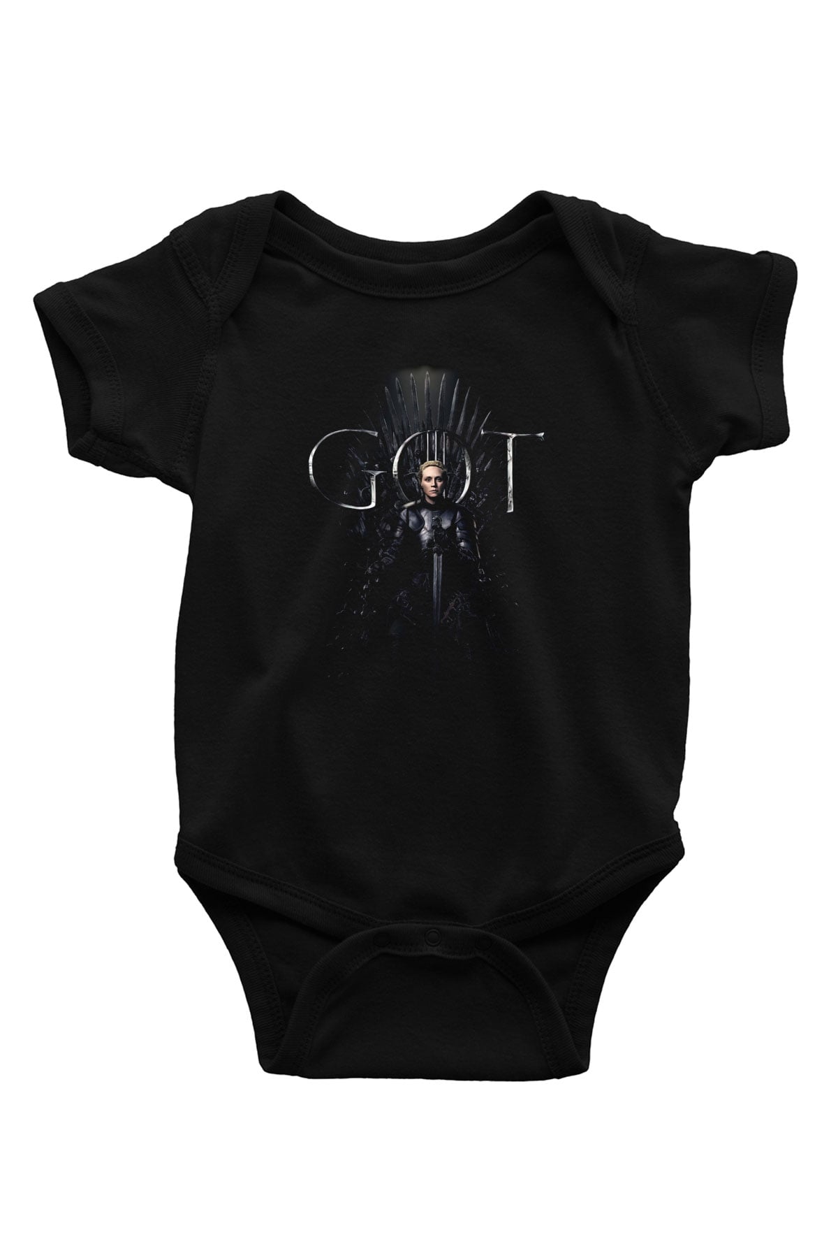 Game of Thrones Siyah Bebek Body - Zıbın