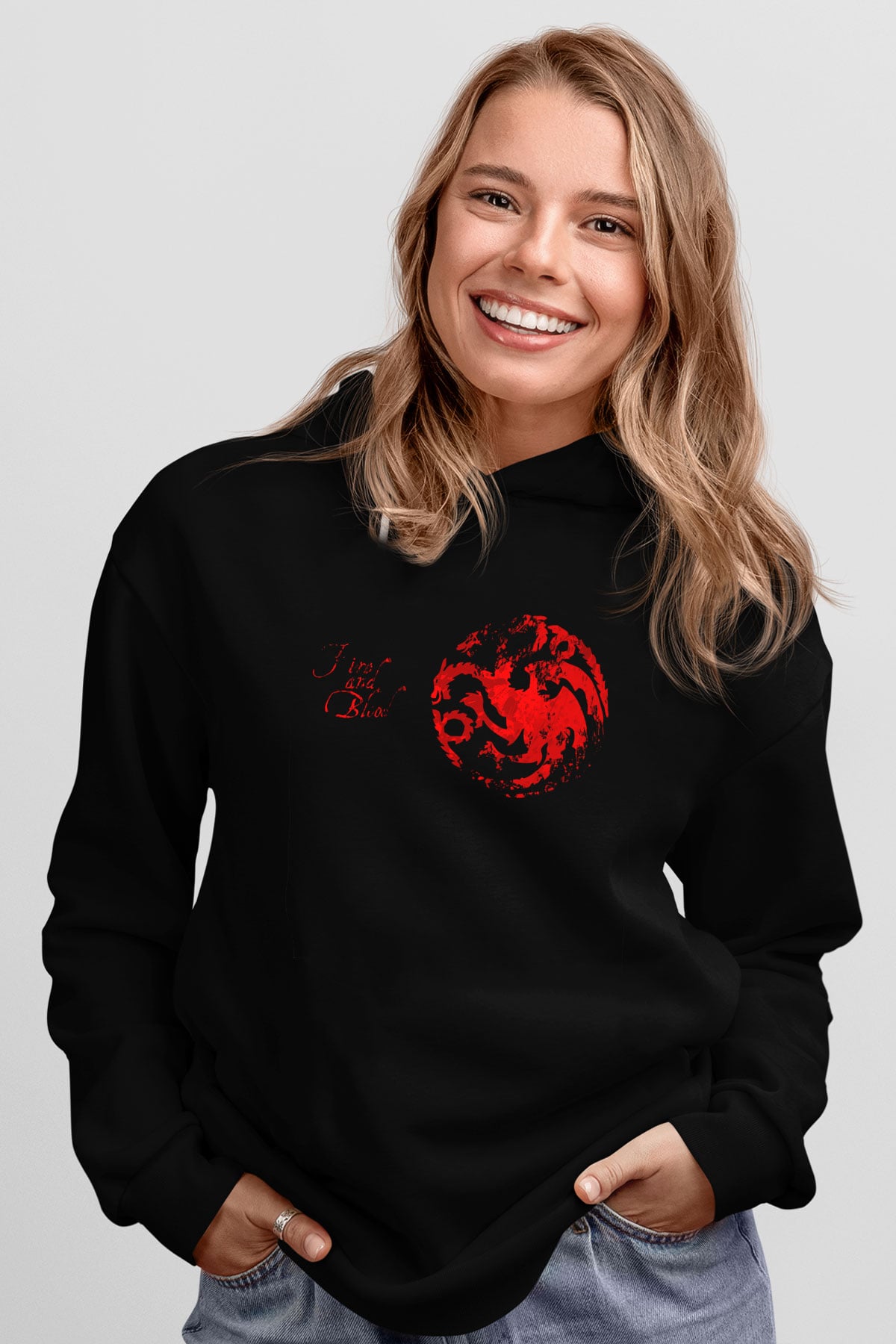 Game of Thrones Siyah Unisex Hoodie
