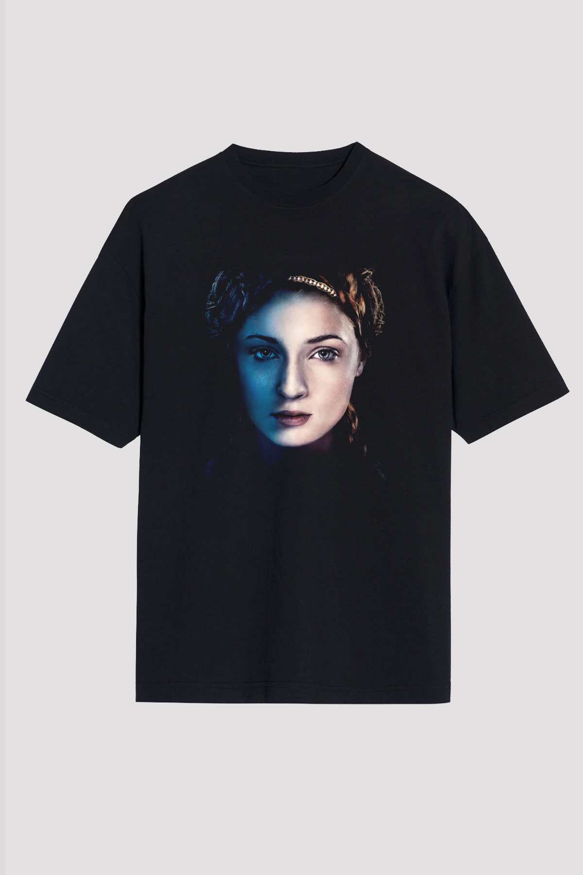 Game of Thrones Siyah Unisex Oversize Tişört T-Shirt