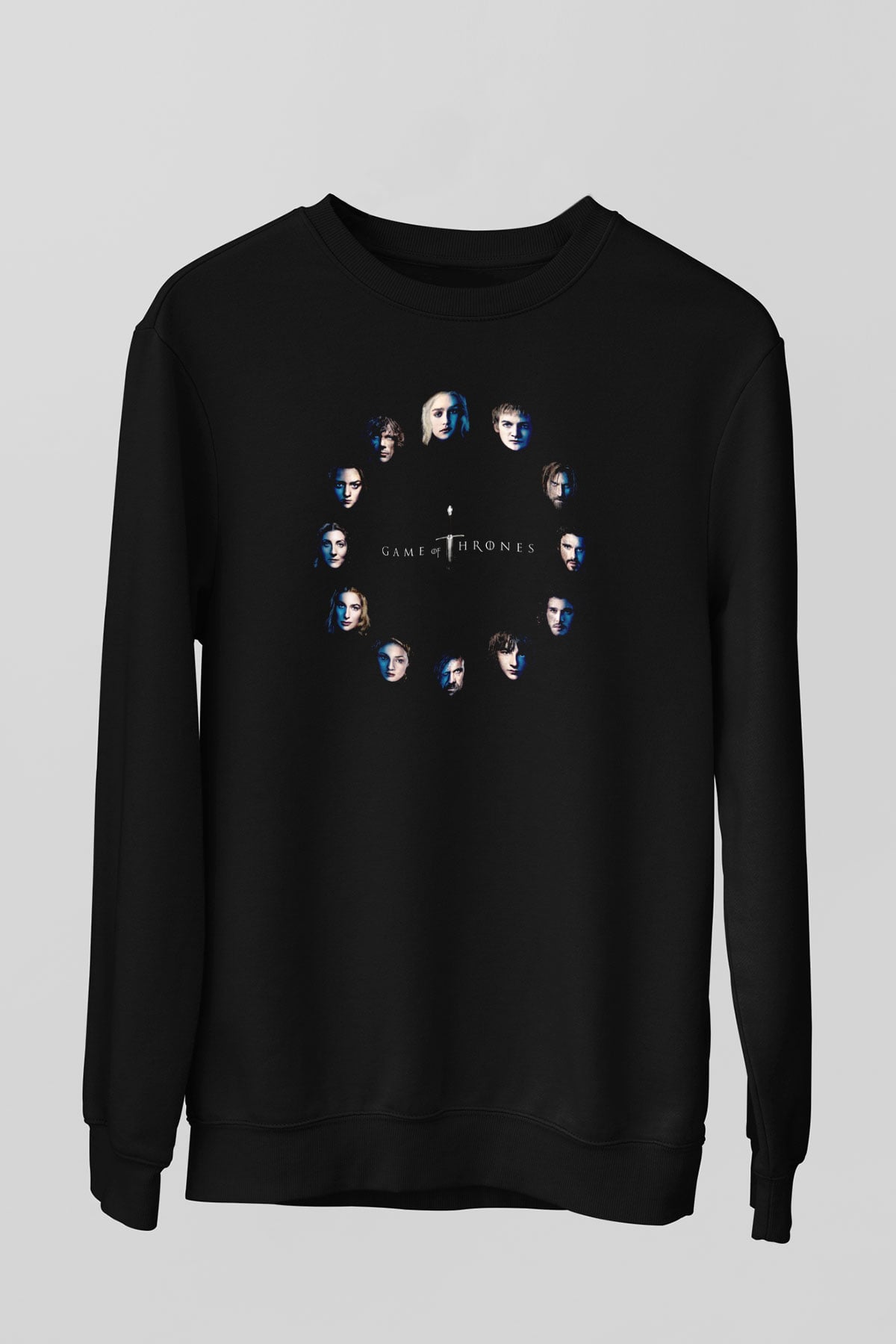Game of Thrones Siyah Unisex Sweatshirt