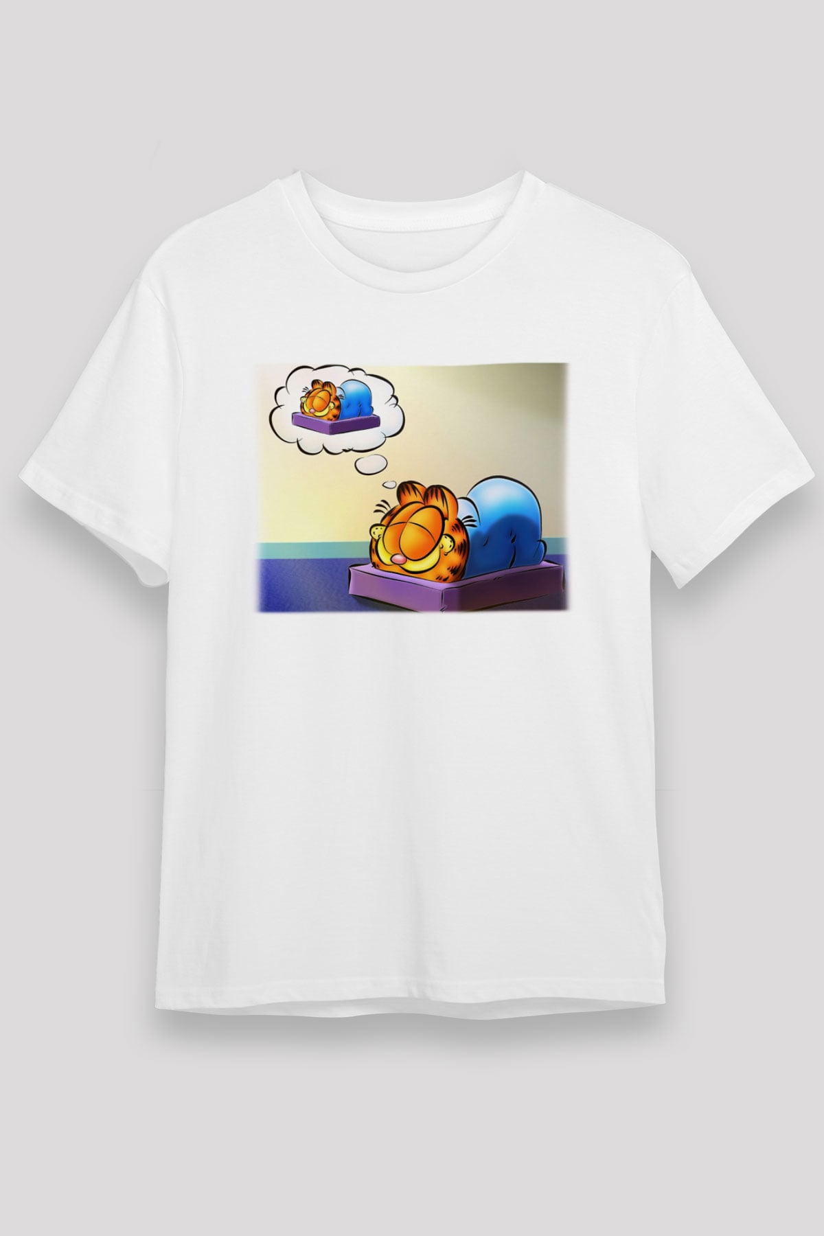 Garfield Beyaz Unisex Tişört
